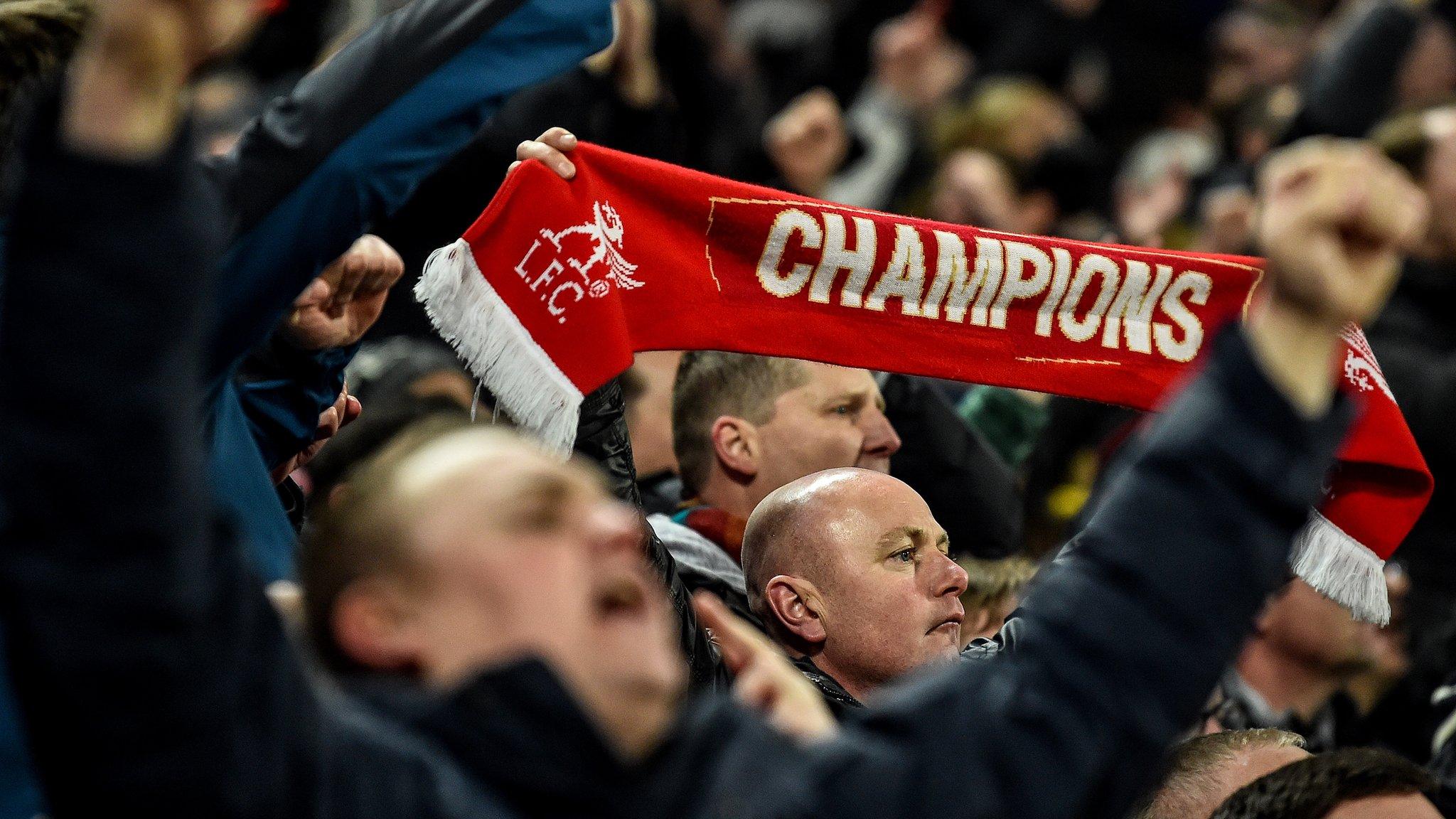 Liverpool fans celebrate