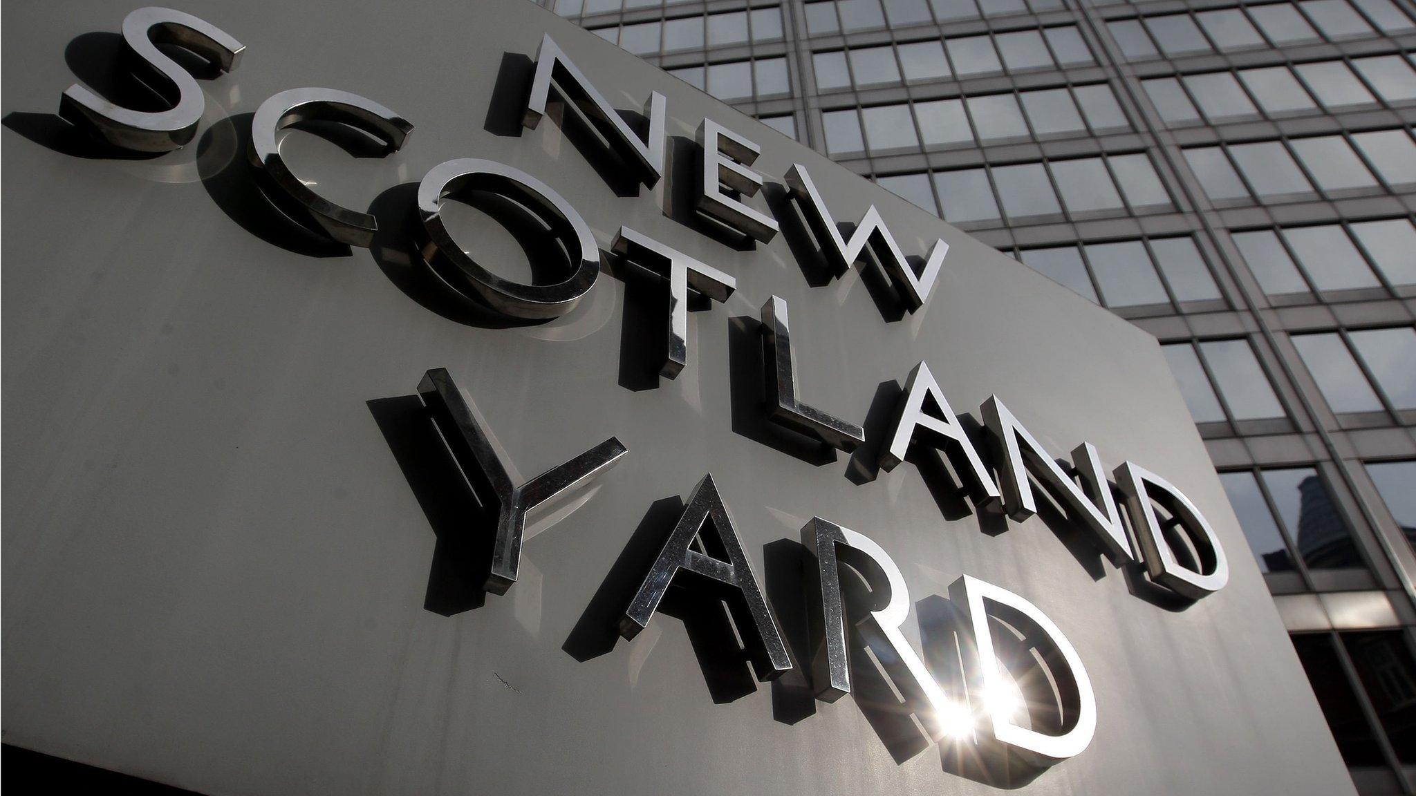 Sign outside New Scotland Yard