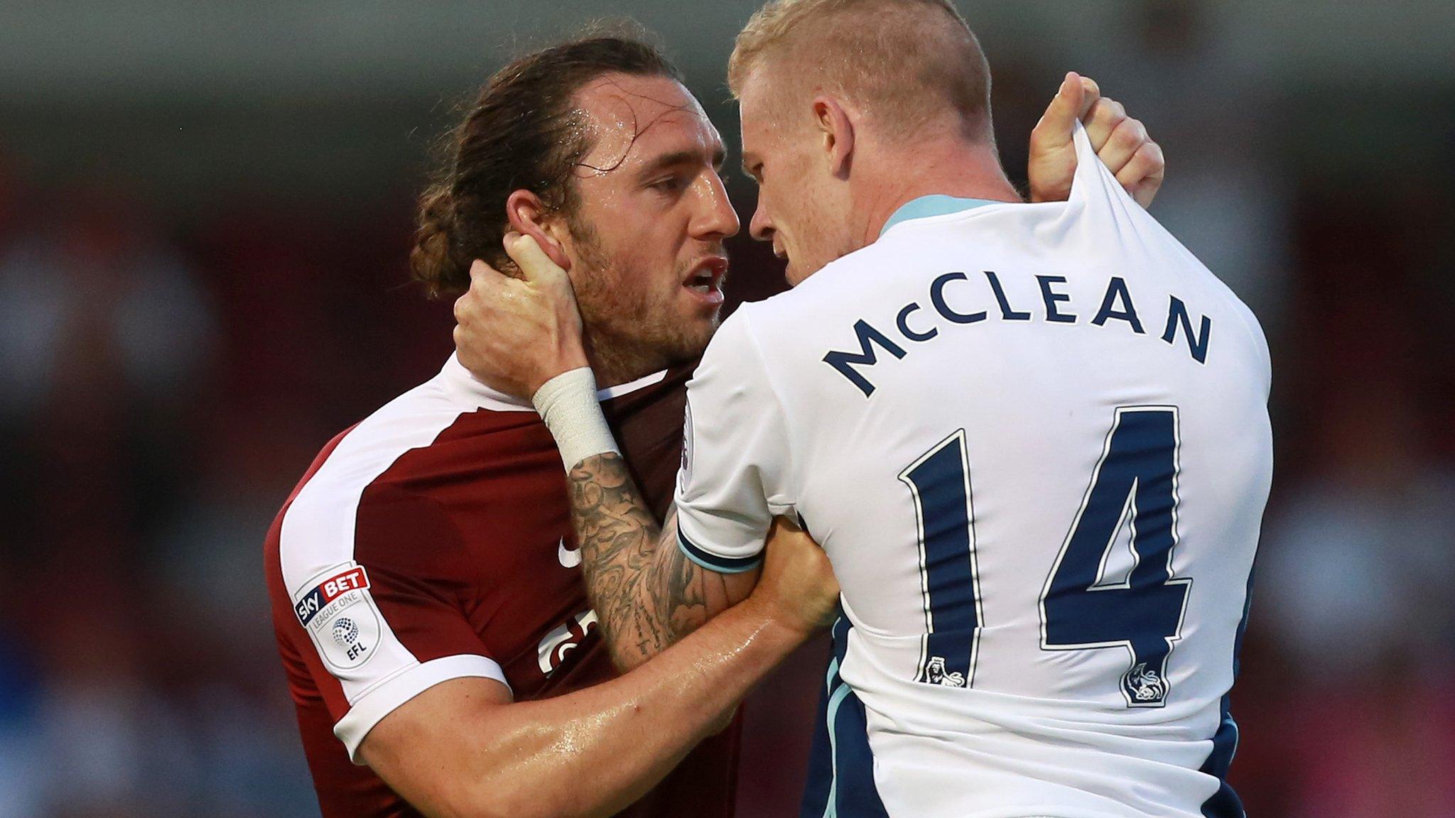 John-Joe O'Toole of Northampton and West Brom's James McClean