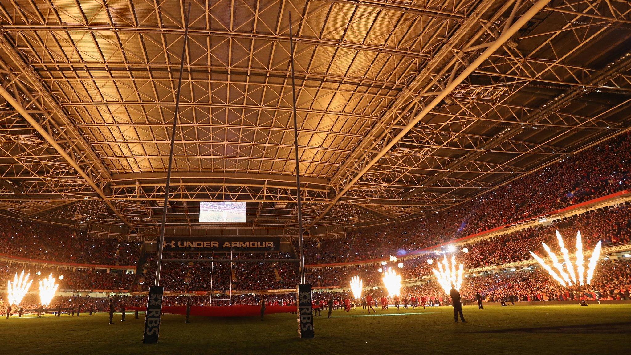 Principality Stadium with roof closed