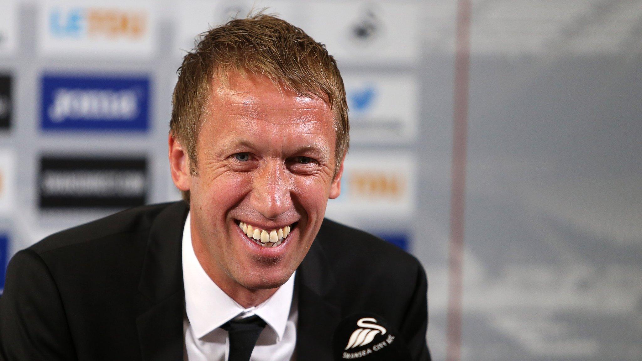 Graham Potter addresses the media for the first time as Swansea City manager