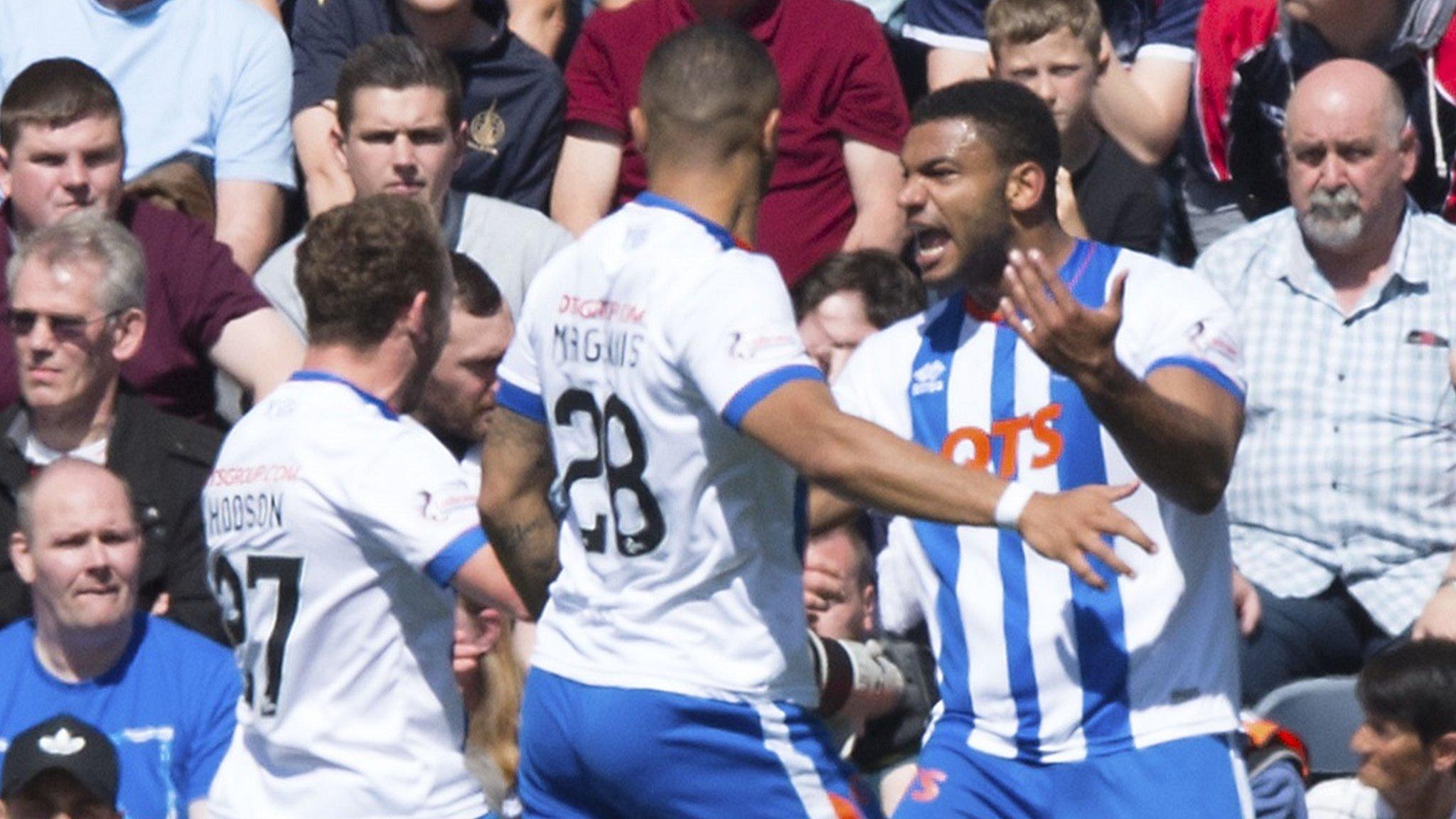 Miles Addison (right) scored for Kilmarnock