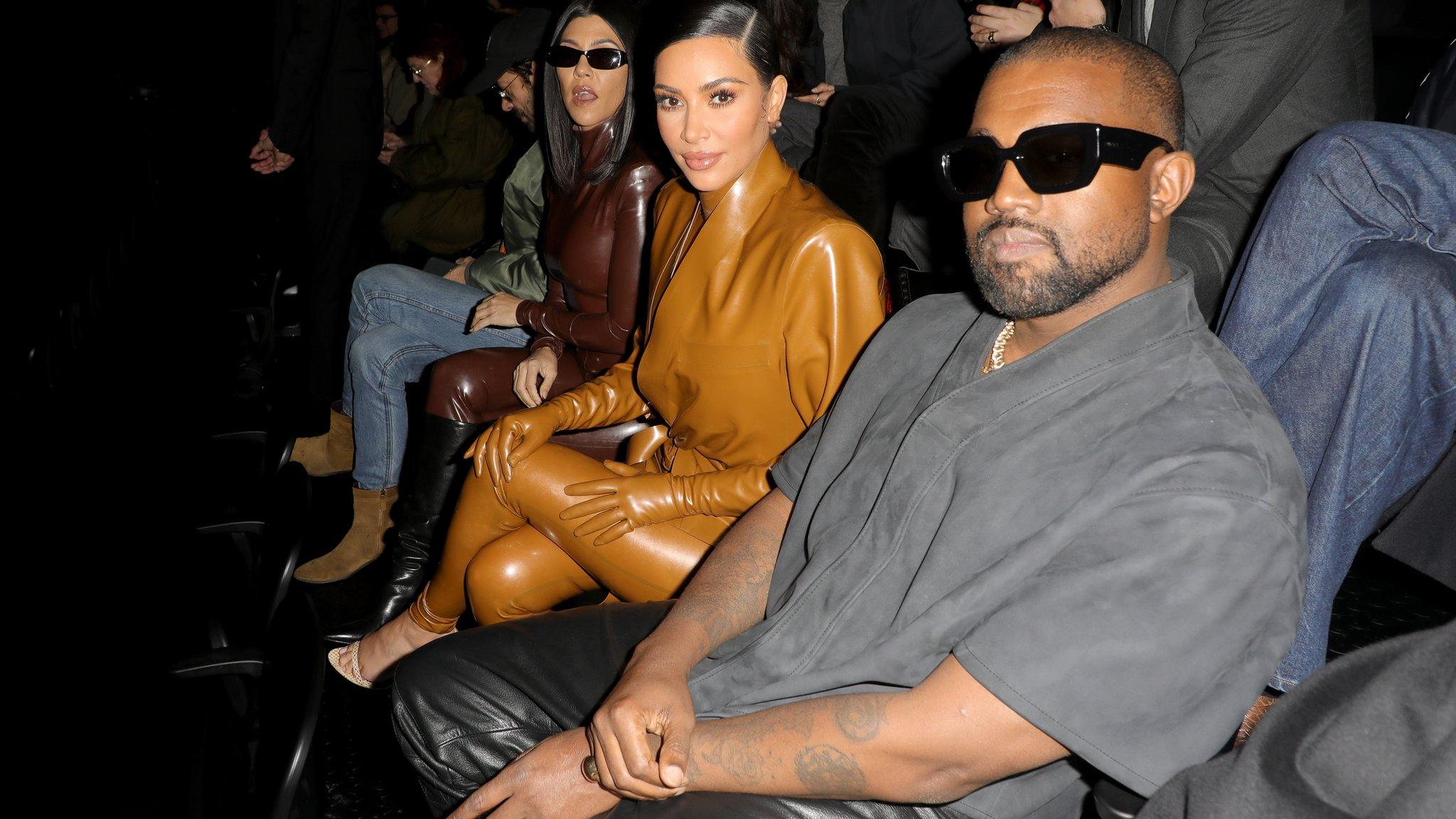 Kanye West and Kim Kardashian West