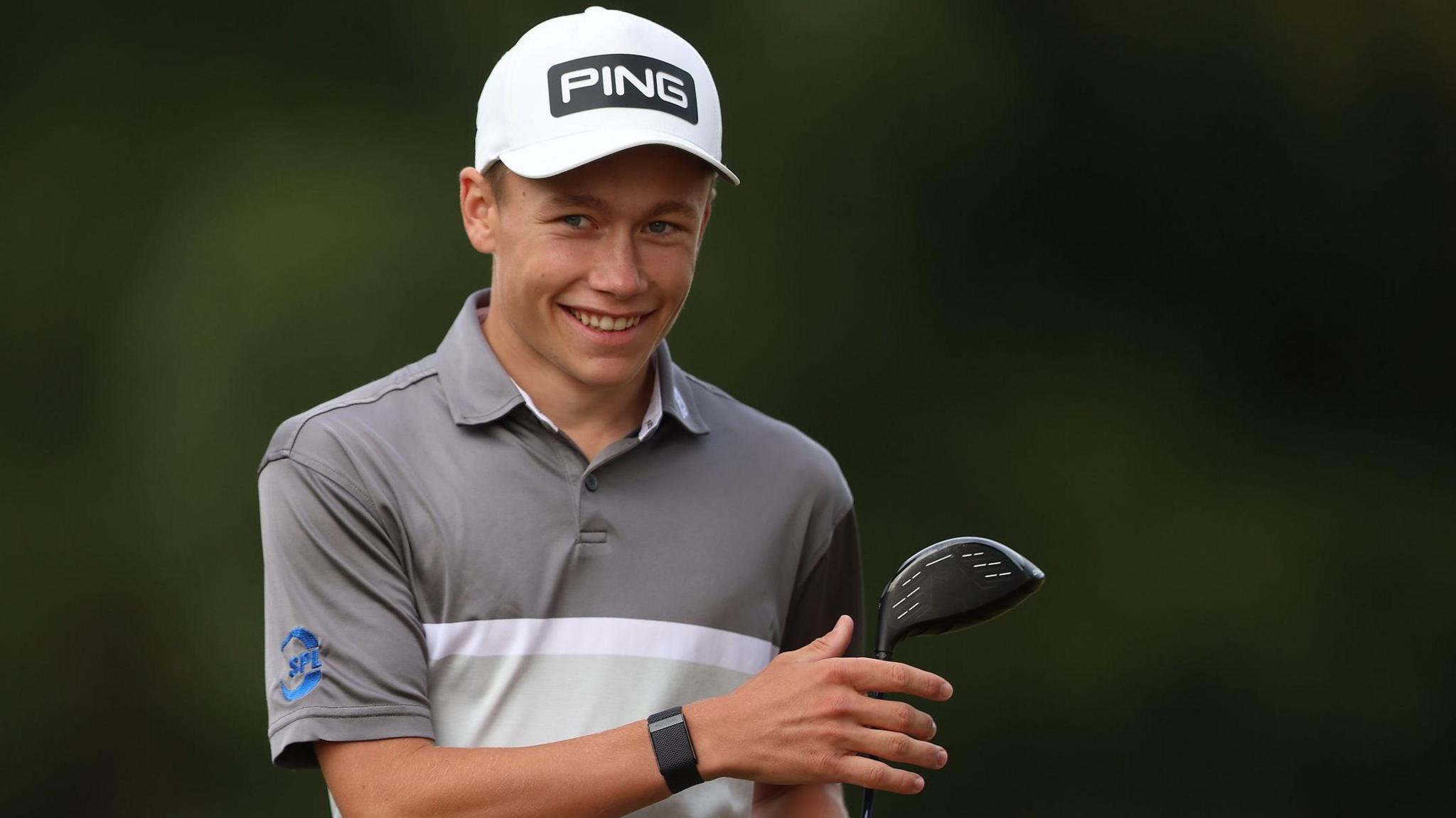 Young golfer Charlie Rusbridge