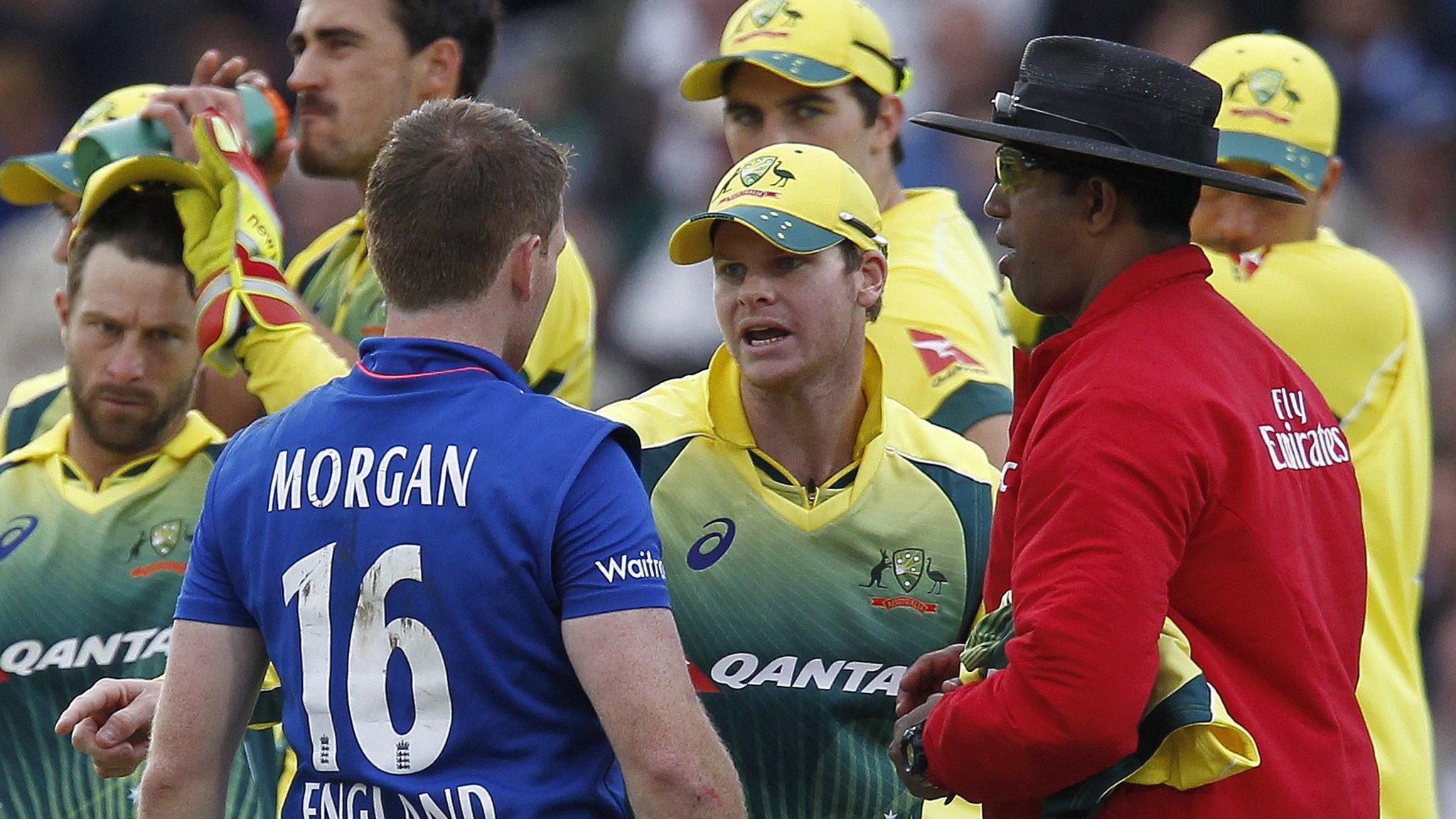 Eoin Morgan and Steven Smith discuss the controversy