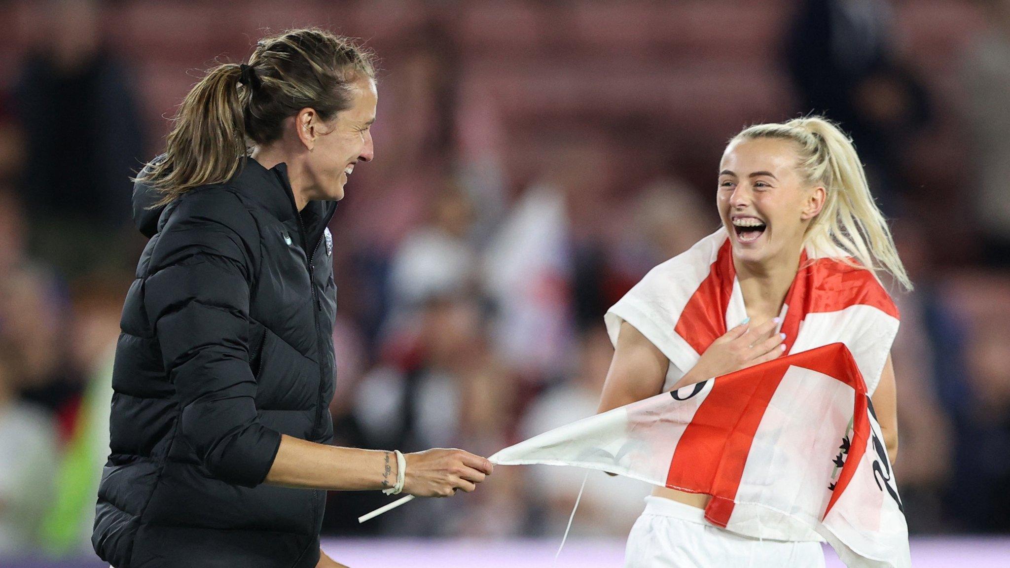 England celebrate