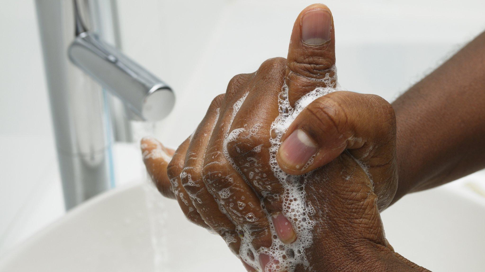 Washing hands