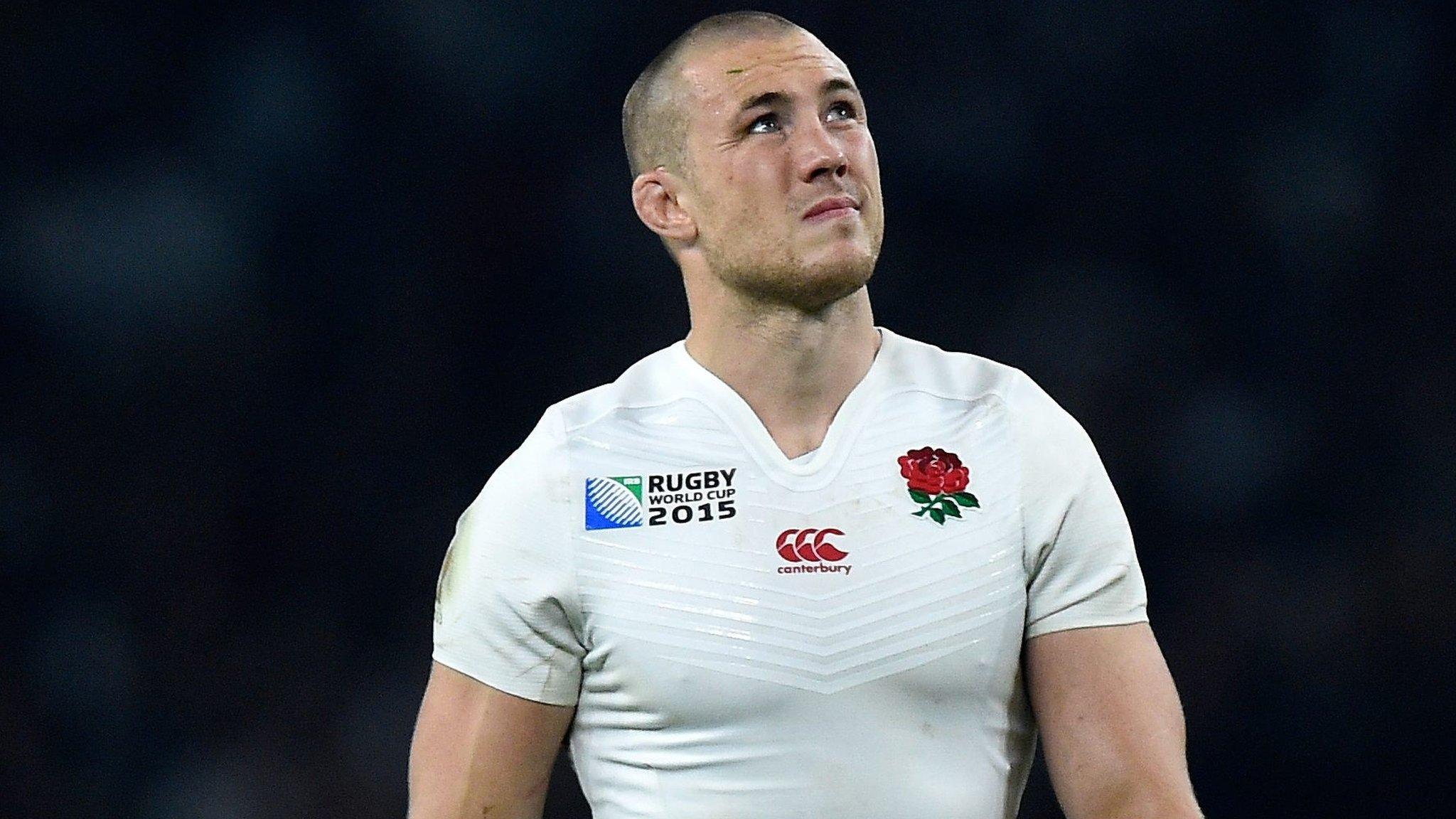 Mike Brown of England walks off against Australia at the Rugby World Cup Pool A match at Twickenham