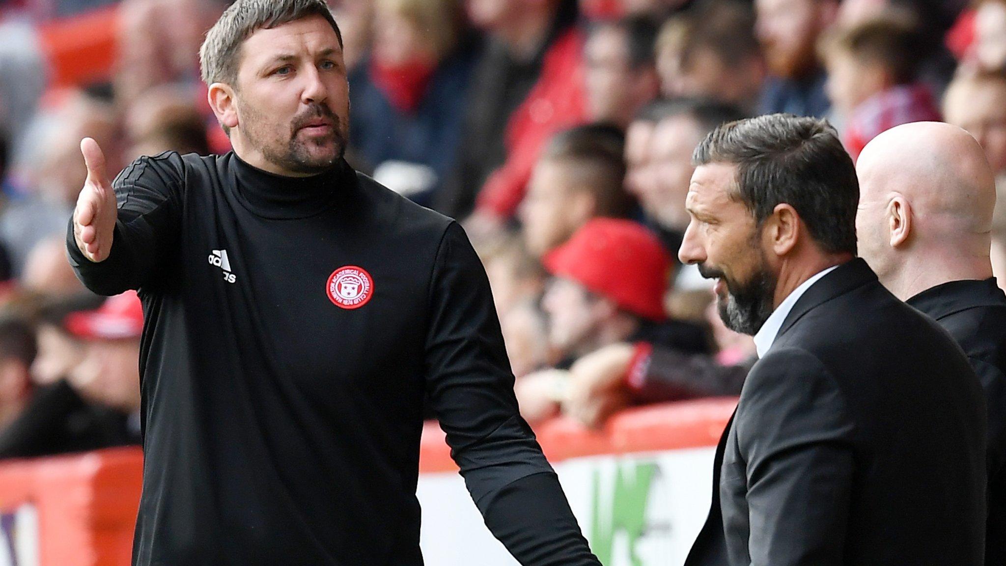 Martin Canning and Derek McInnes