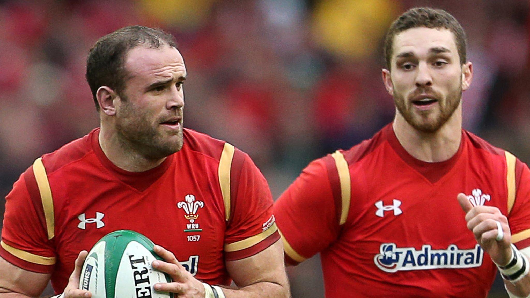 Jamie Roberts (left) with George North