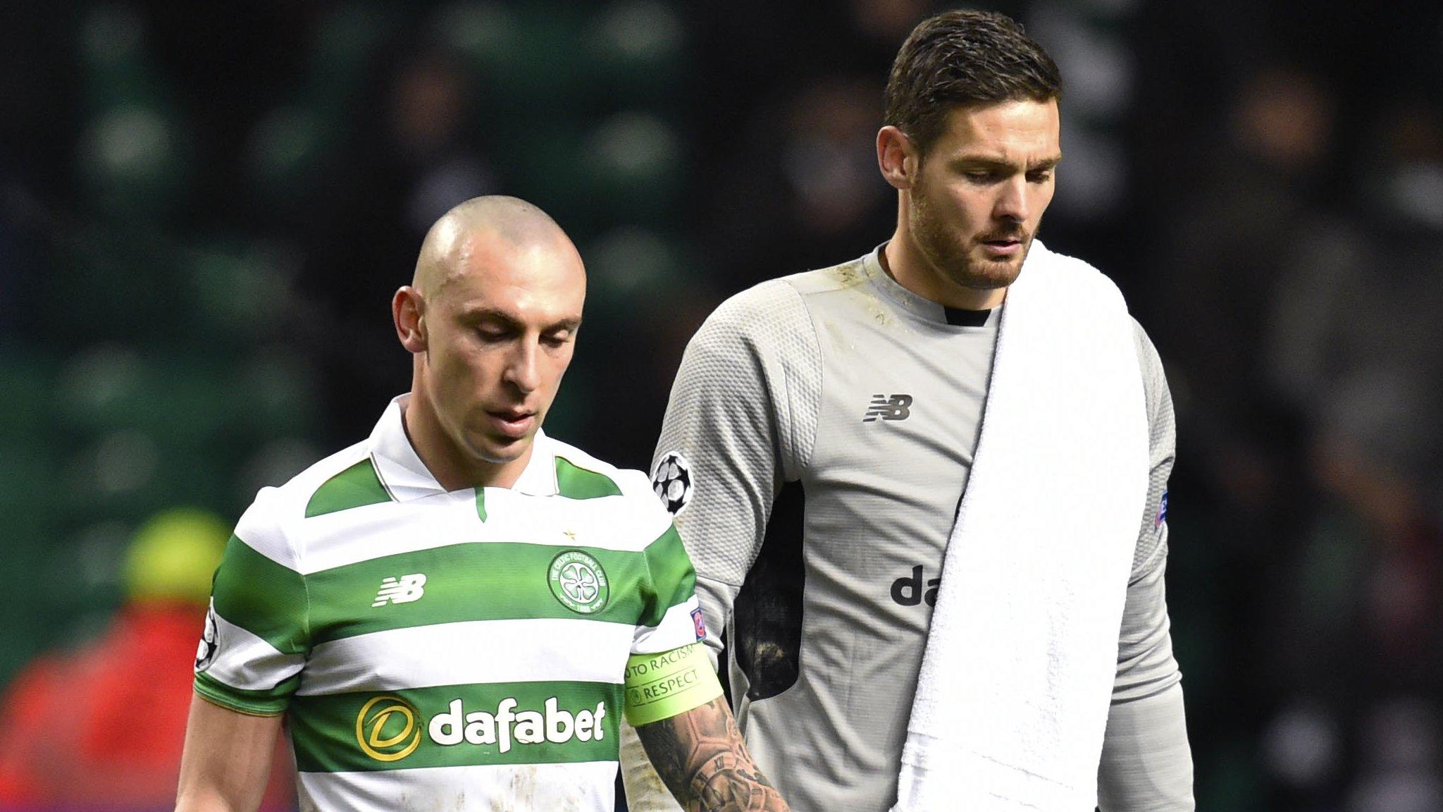 Celtic midfielder Scott Brown and goalkeeper Craig Gordon