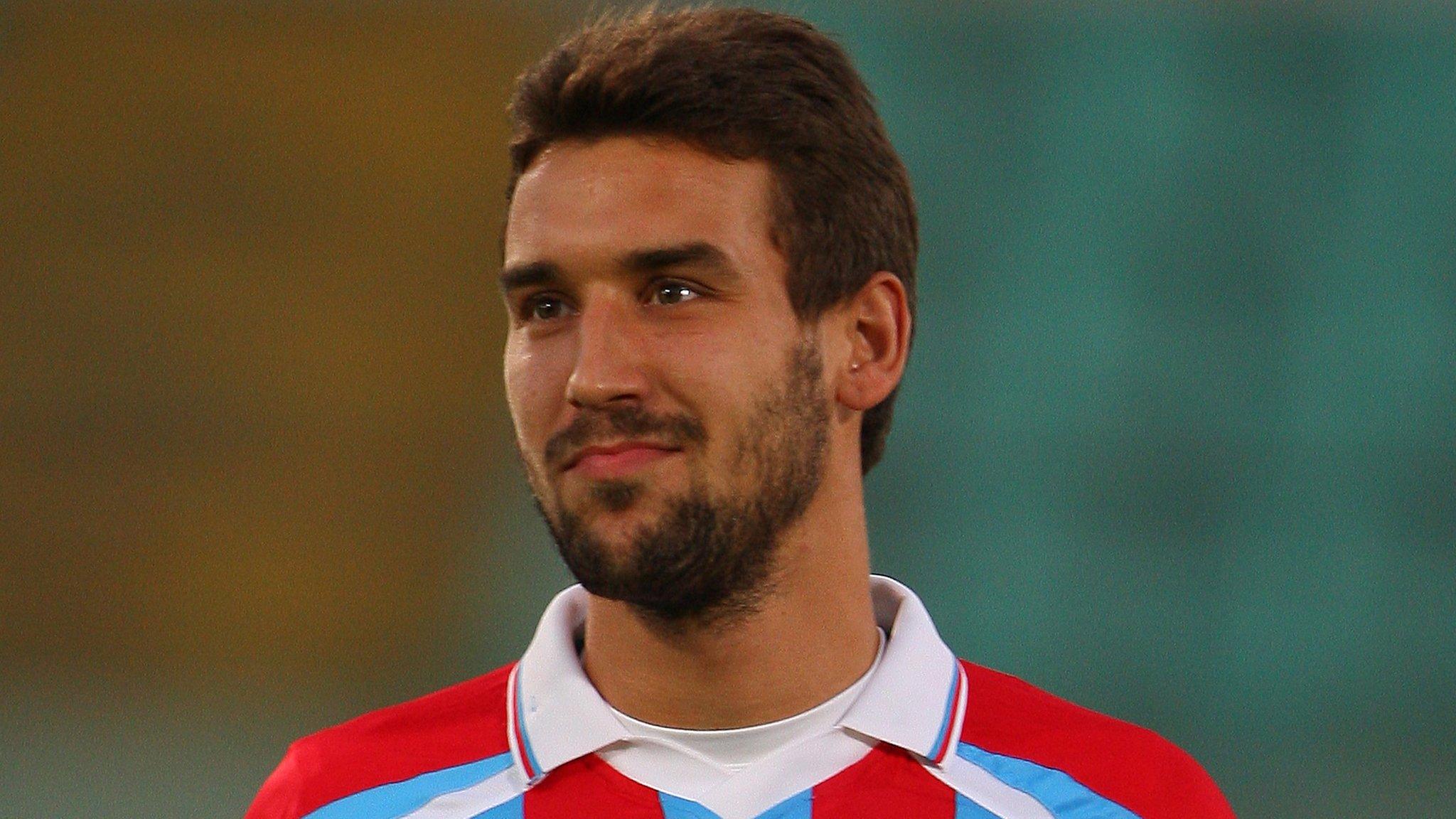 Blazej Augustyn playing for Catania in 2011