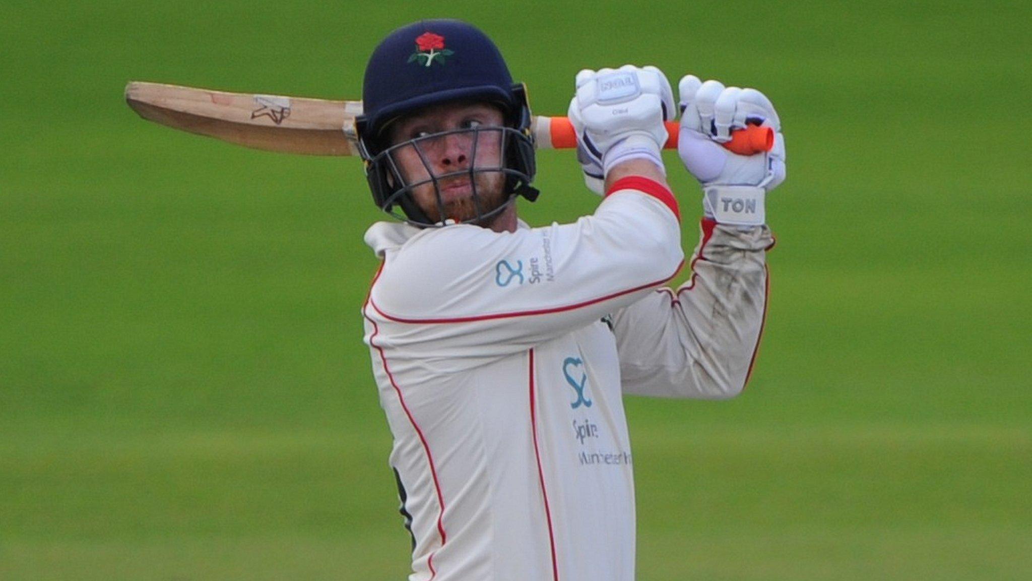 Lancashire's Steven Croft plays a shot