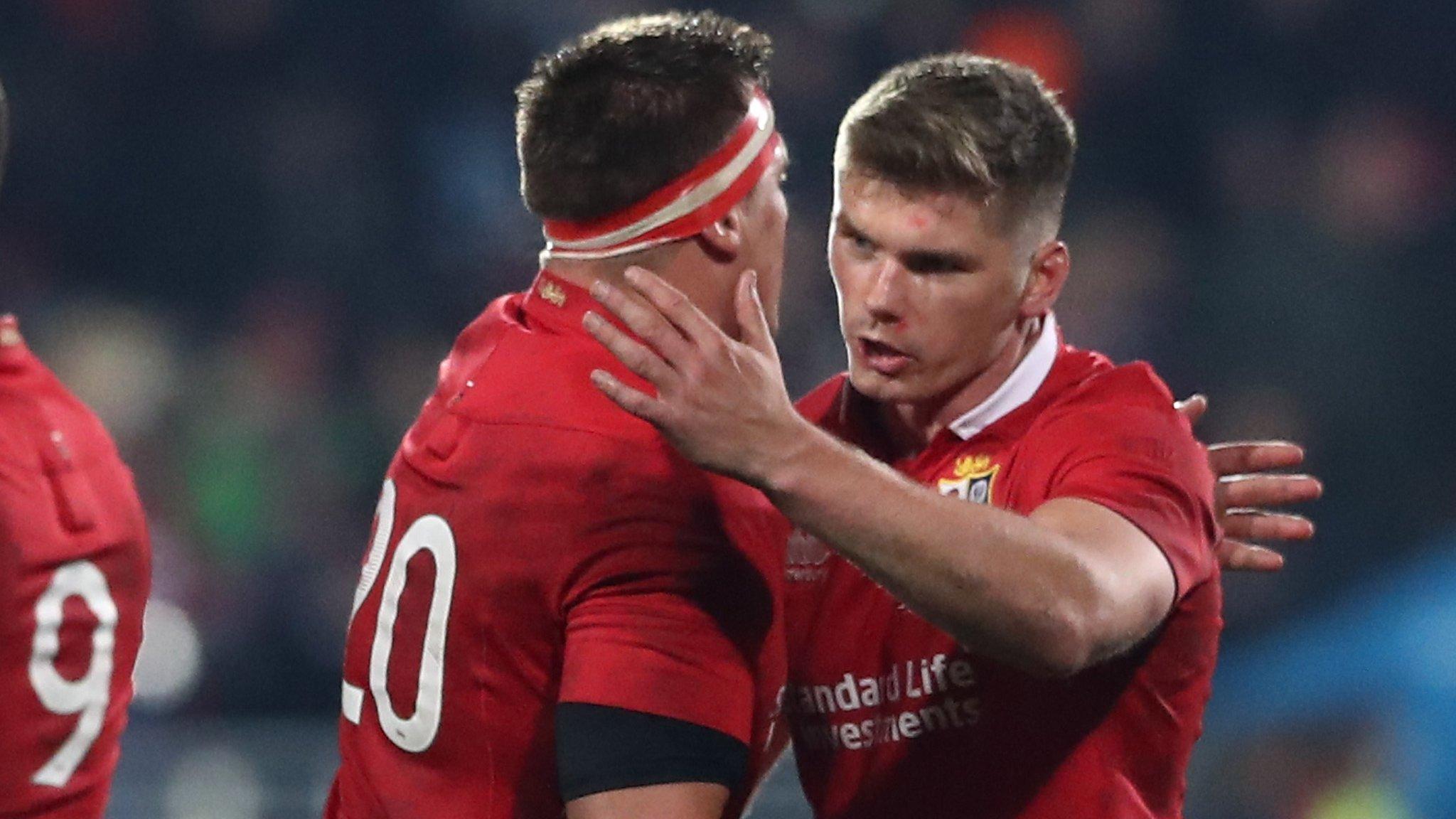 Owen Farrell celebrates