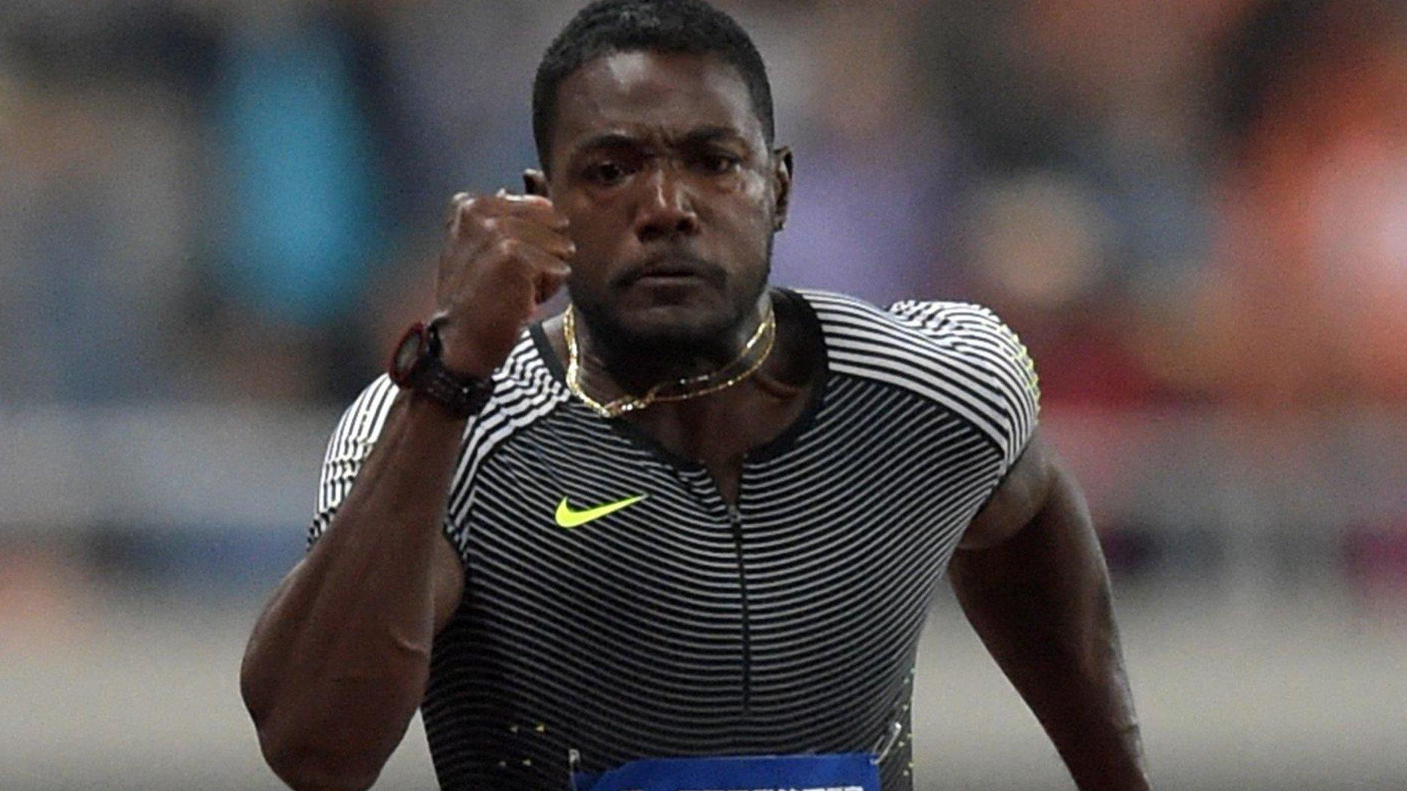 Justin Gatlin wins the 100m in Shanghai