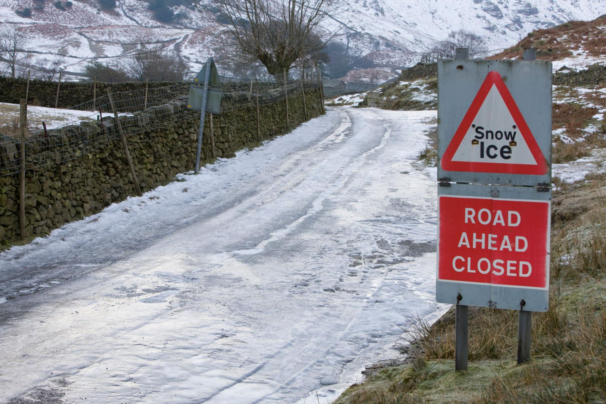 Icy path.