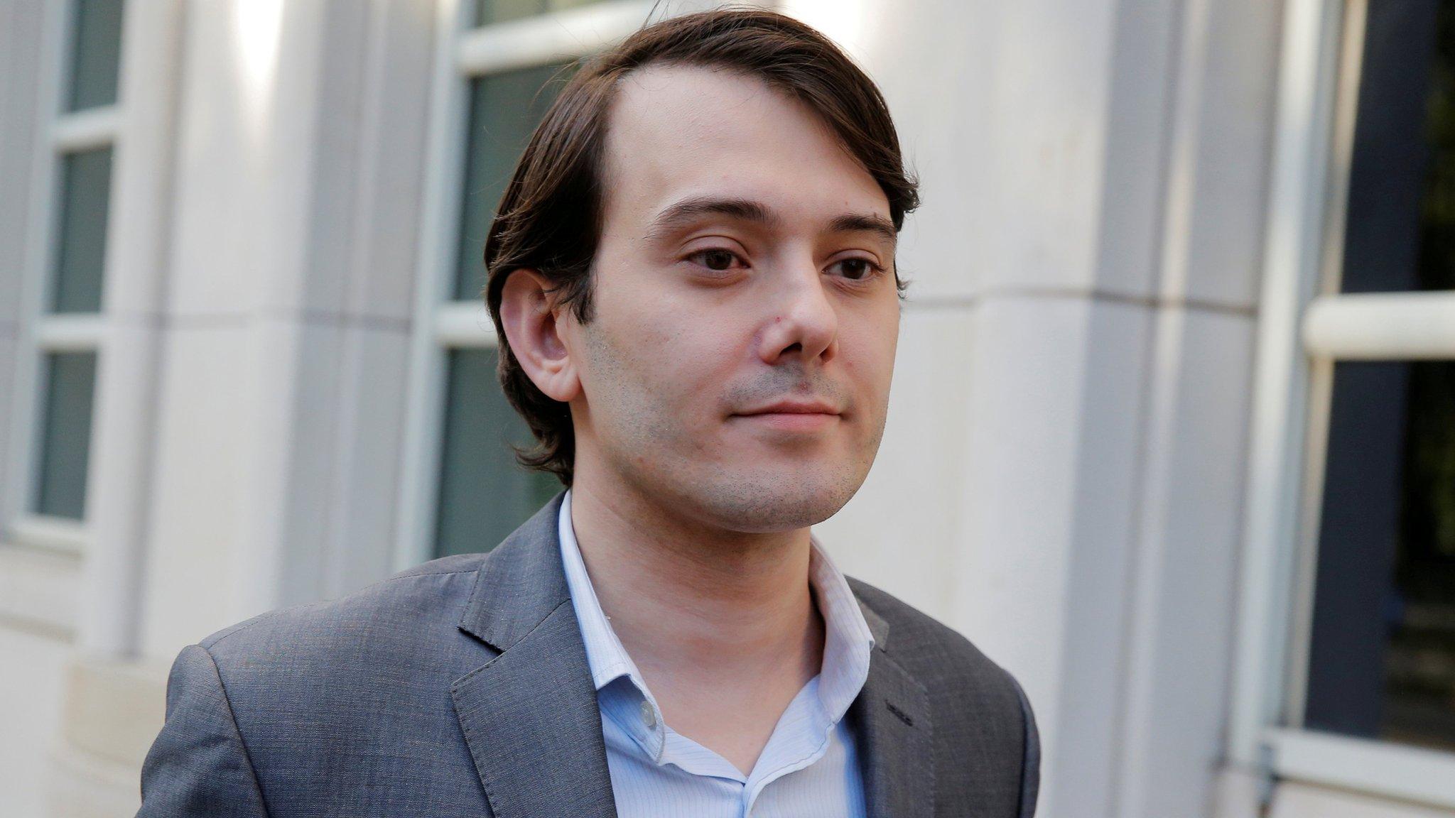 Martin Shkreli outside court in Brooklyn