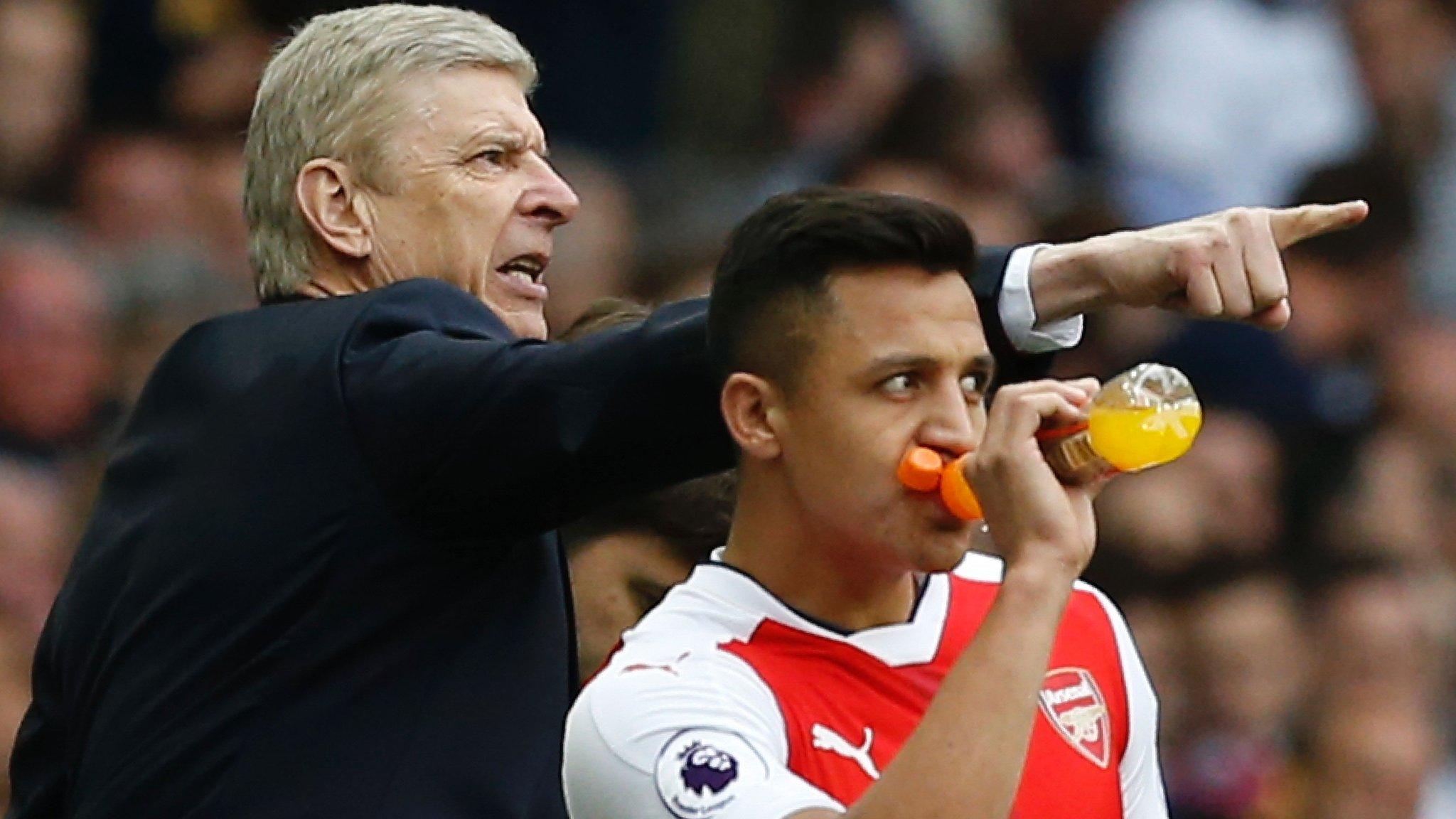 Arsene Wenger and Alexis Sanchez