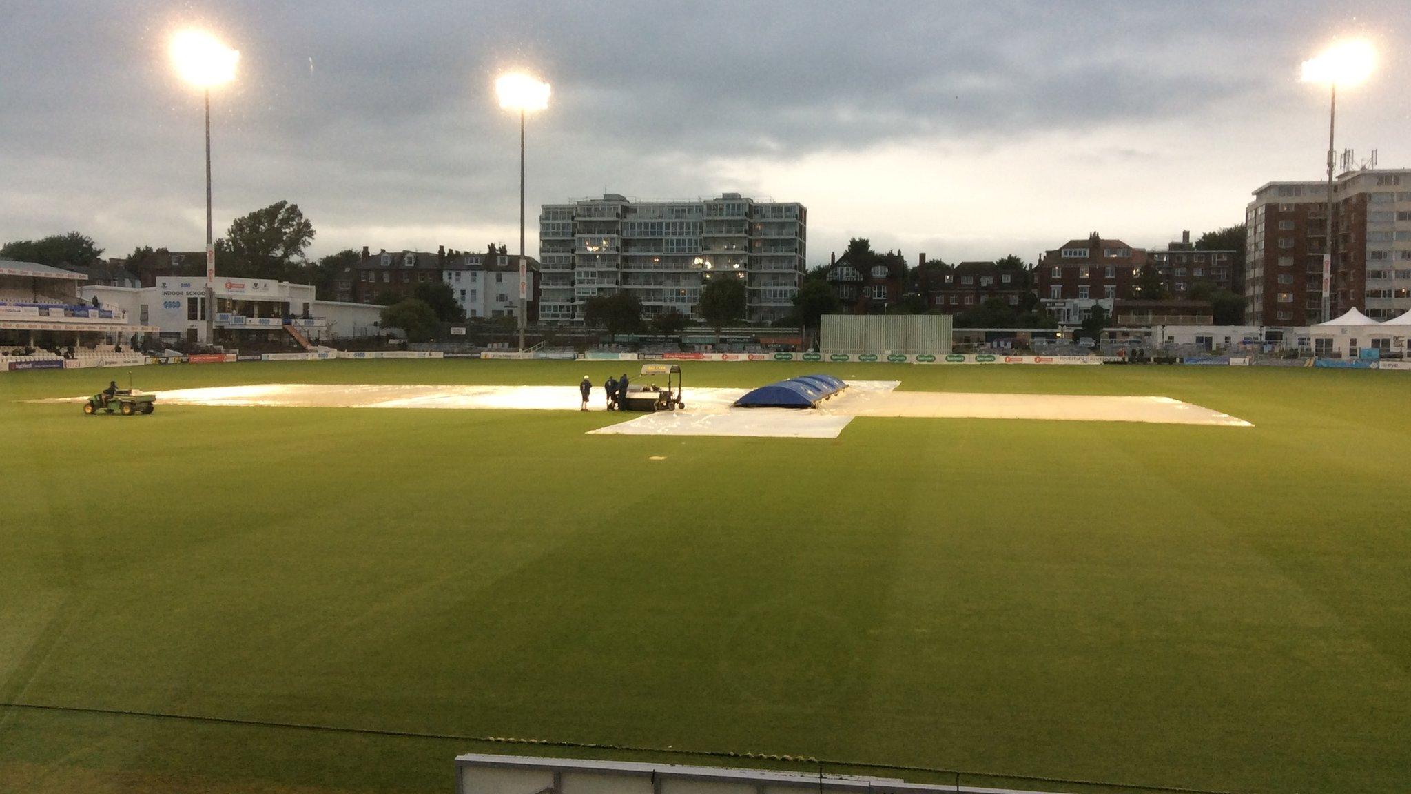 As night fell at Hove, the Sussex groundstaff were preparing to pull back the covers for the final time of the day