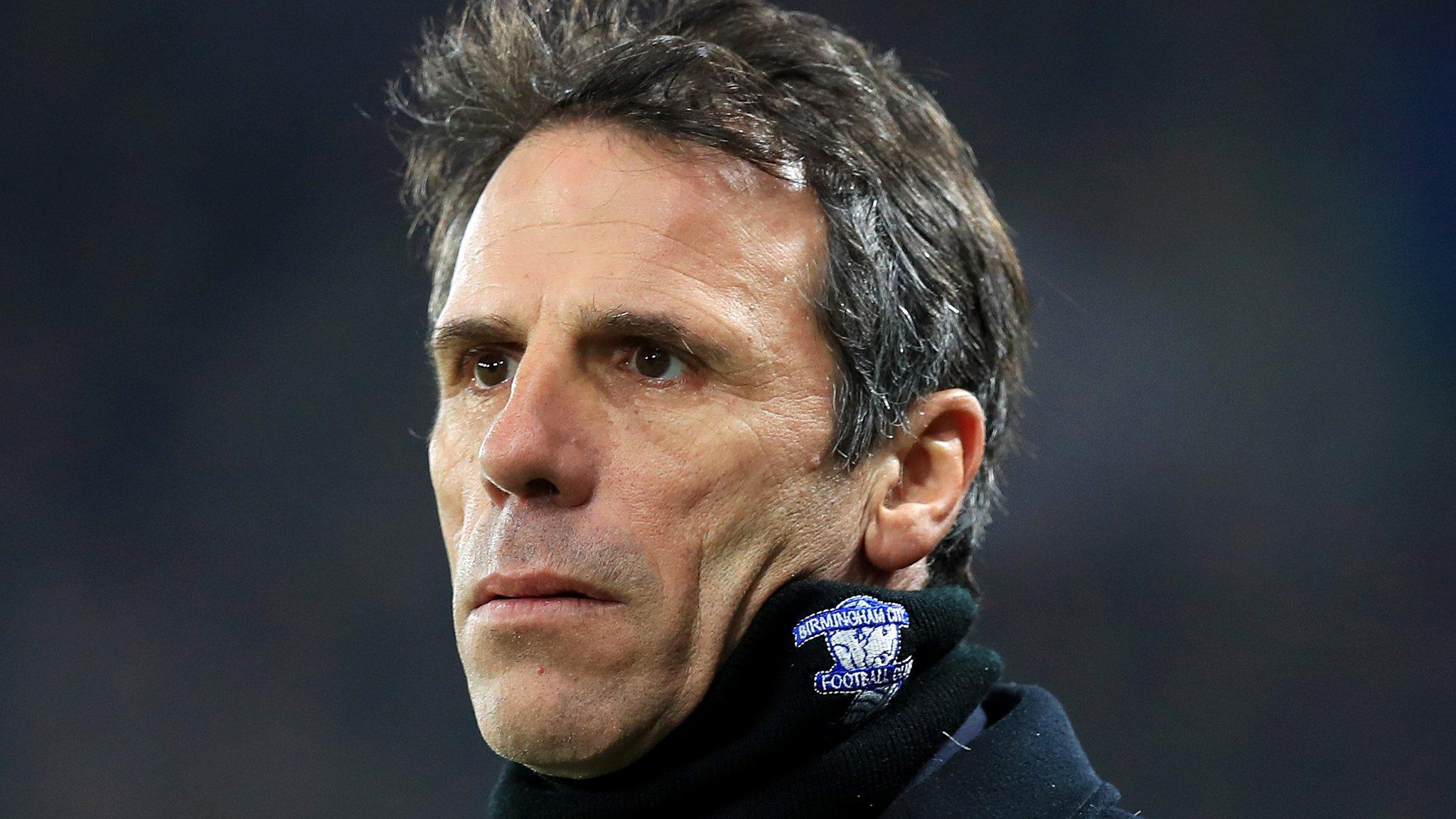 Gianfranco Zola took over as manager of Birmingham City on 14 December