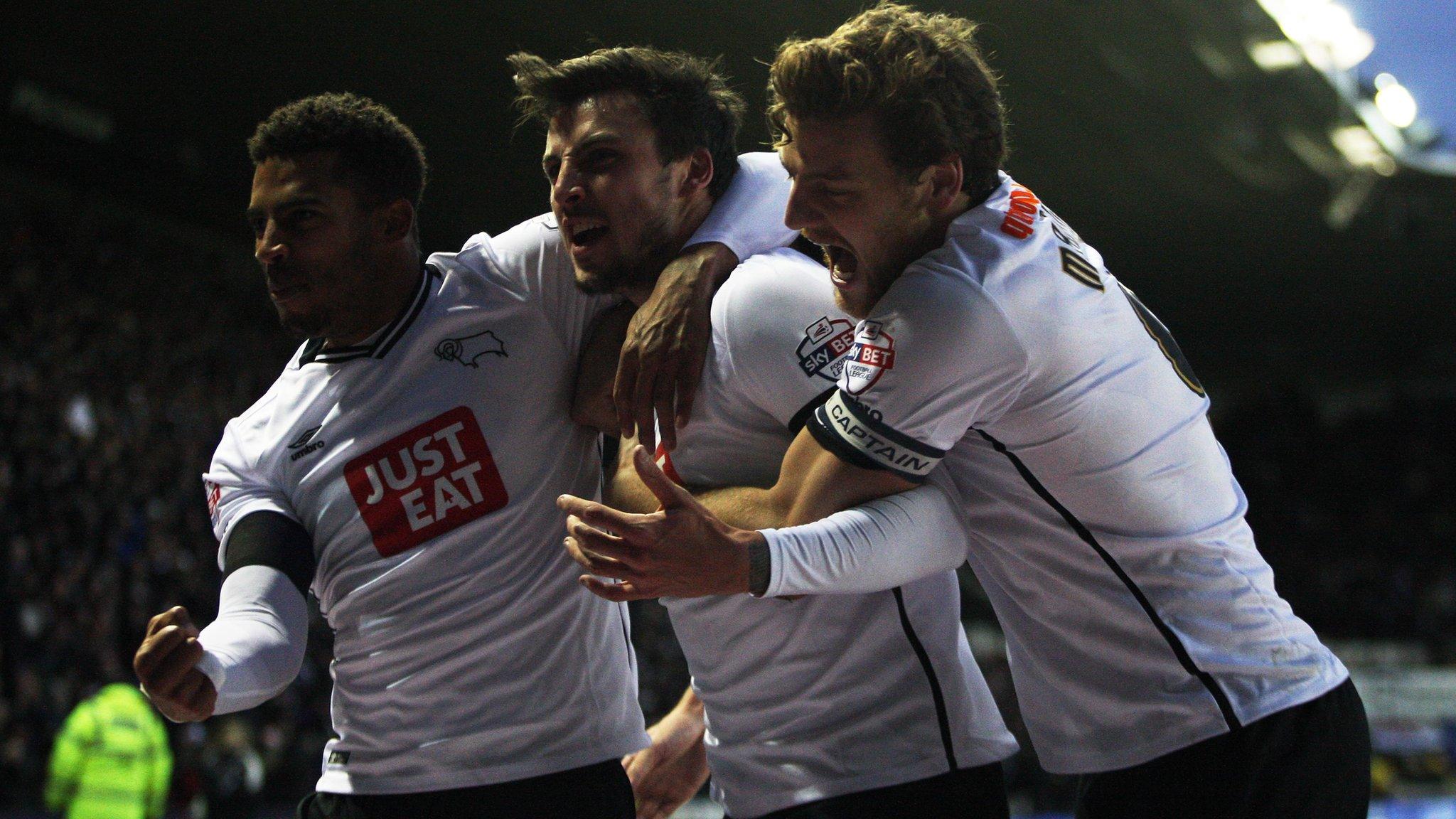 Derby County celebrate