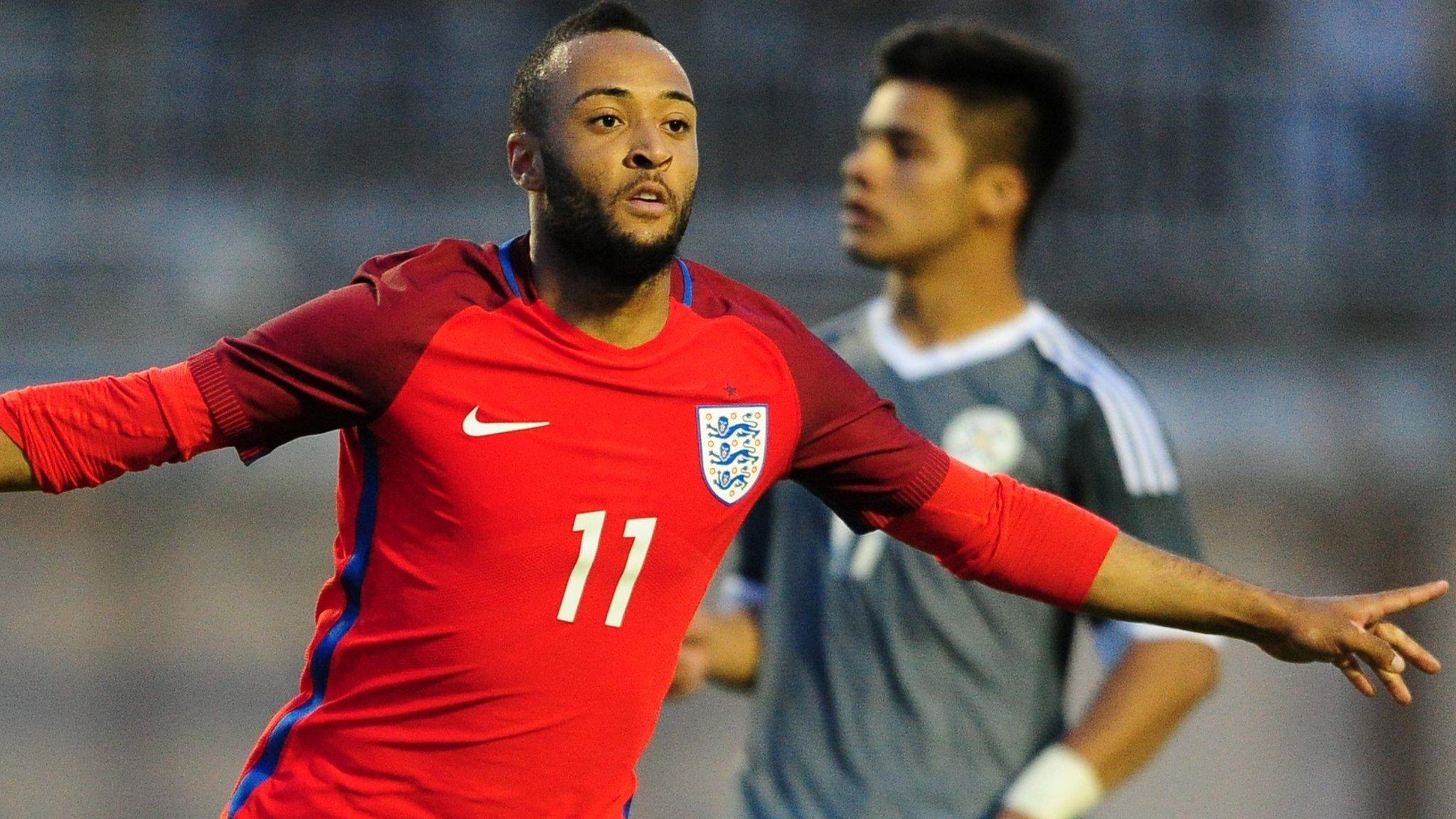 Nathan Redmond in action for England Under-21s