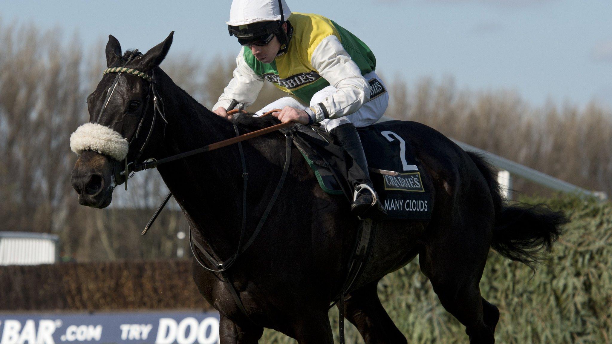 Jockey Leighton Aspell riding Many Clouds