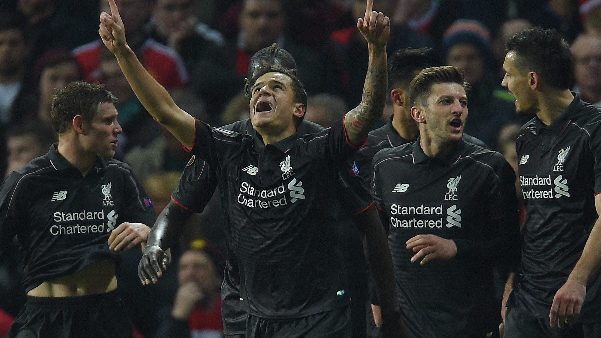 Coutinho celebrates