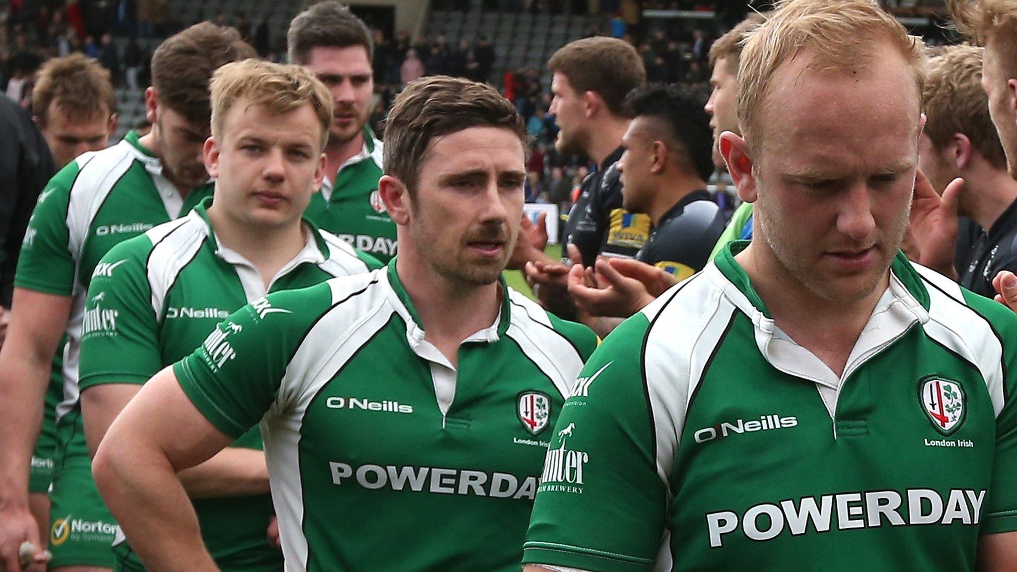 London Irish walk off after defeat at Newcastle