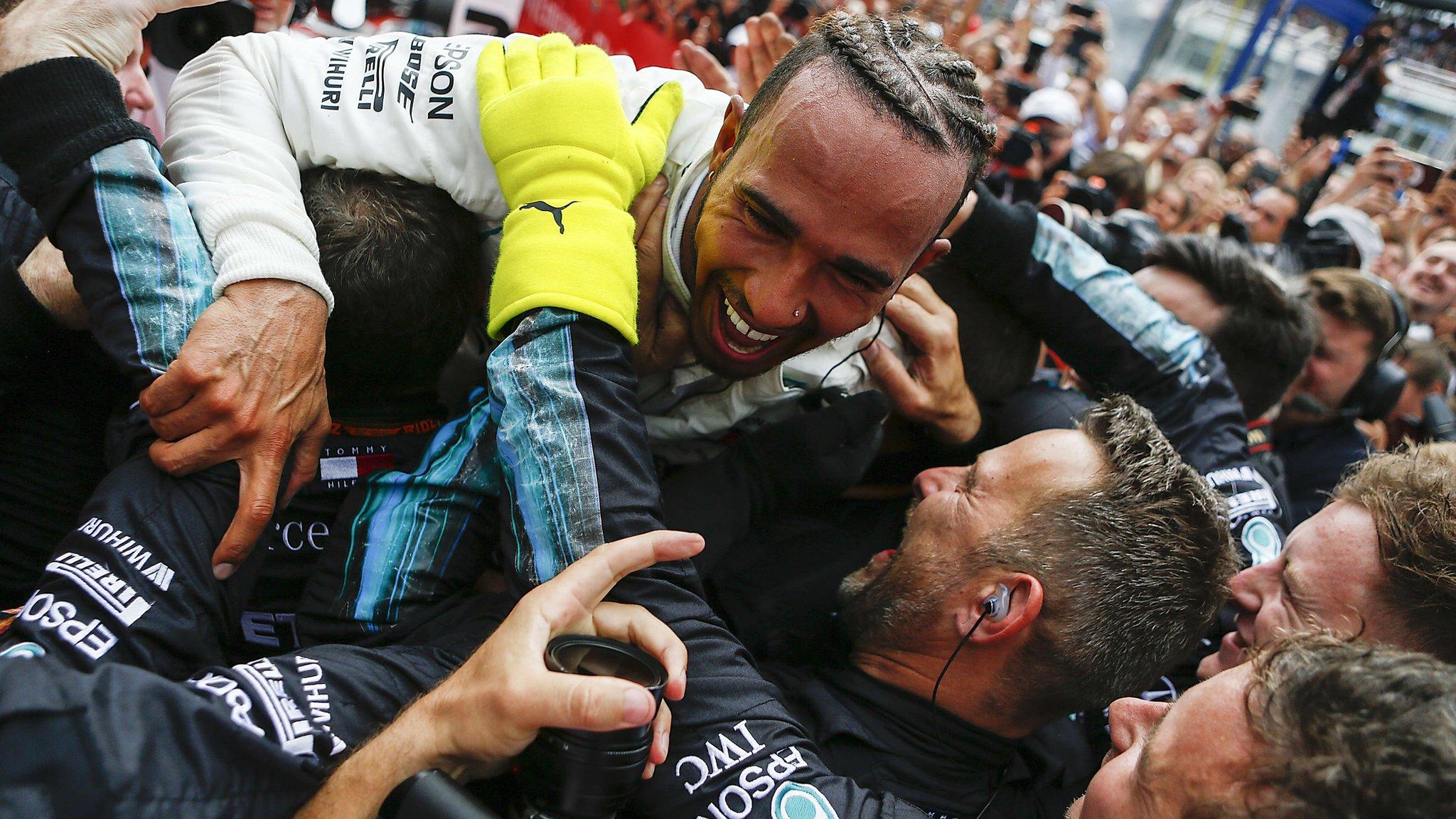 Lewis Hamilton after winning the German Grand Prix