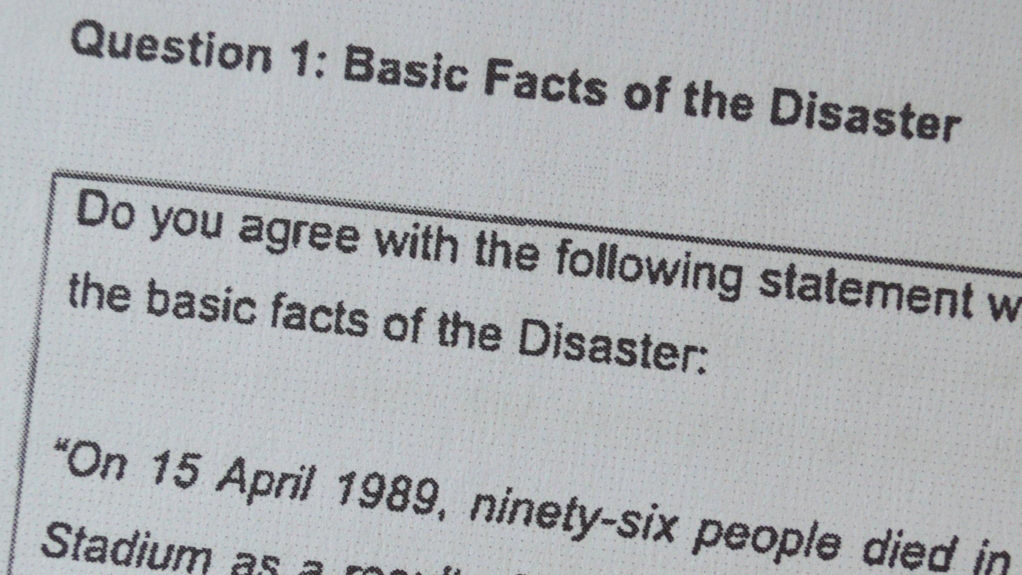 Hillsborough questionnaire