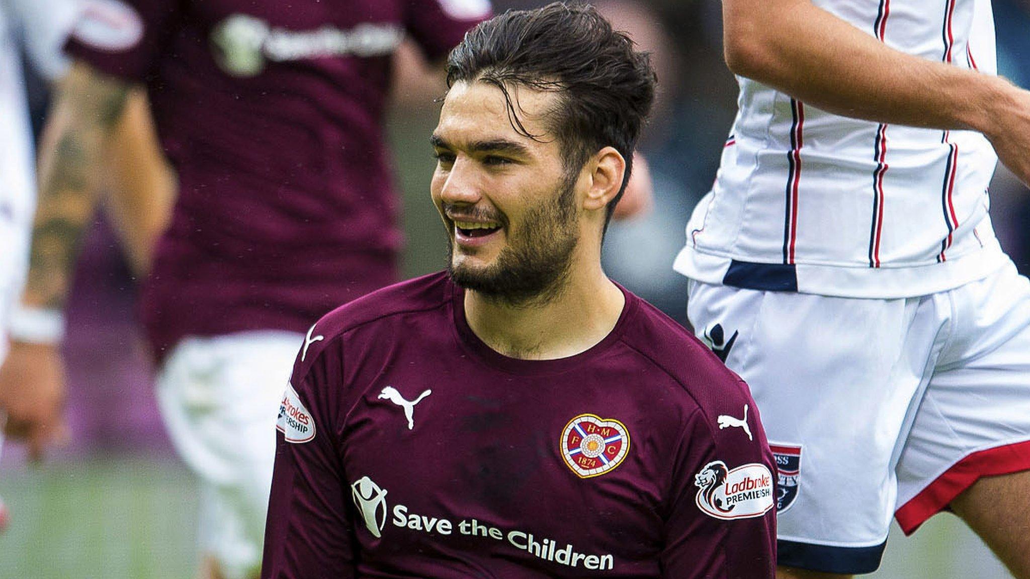 Tony Watt in action for Hearts