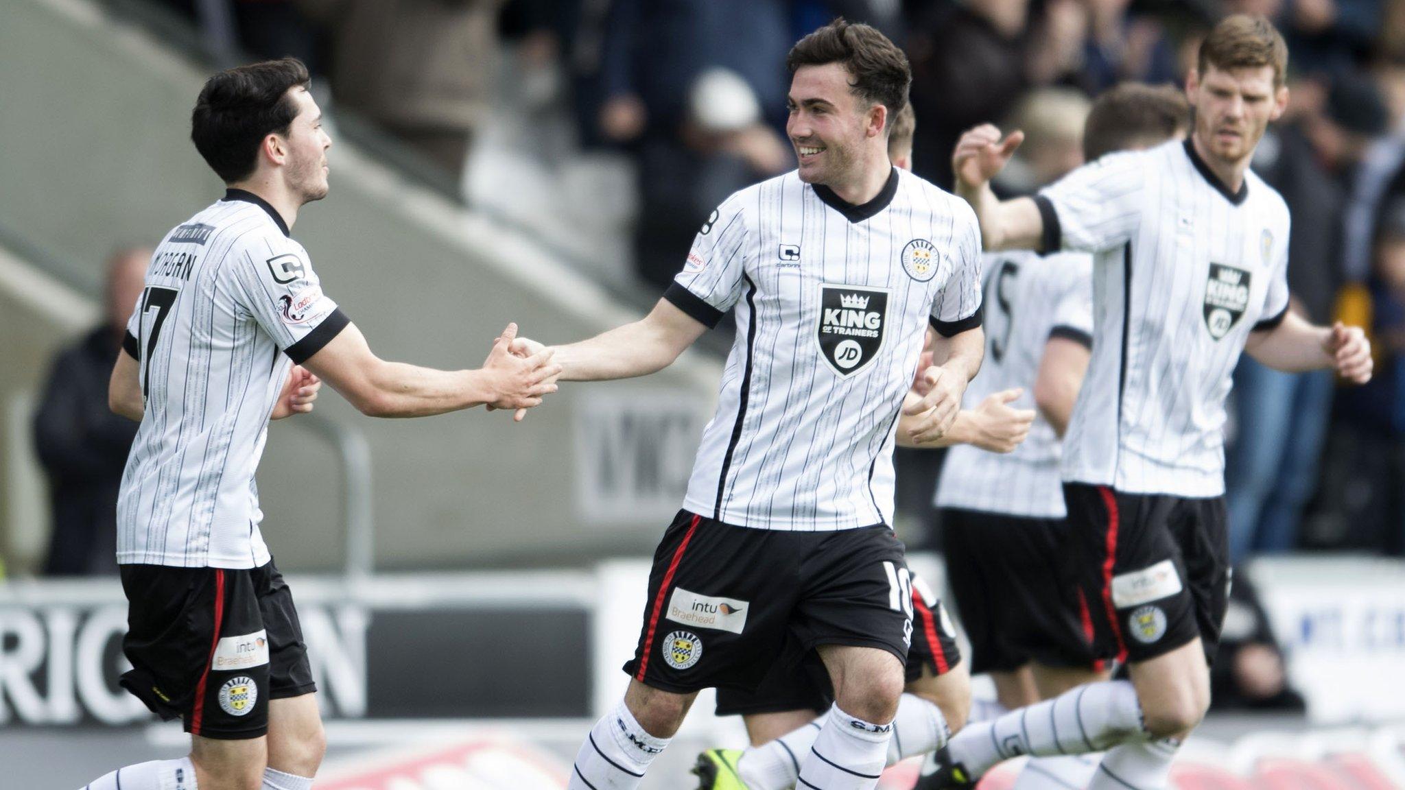 St Mirren celebrate