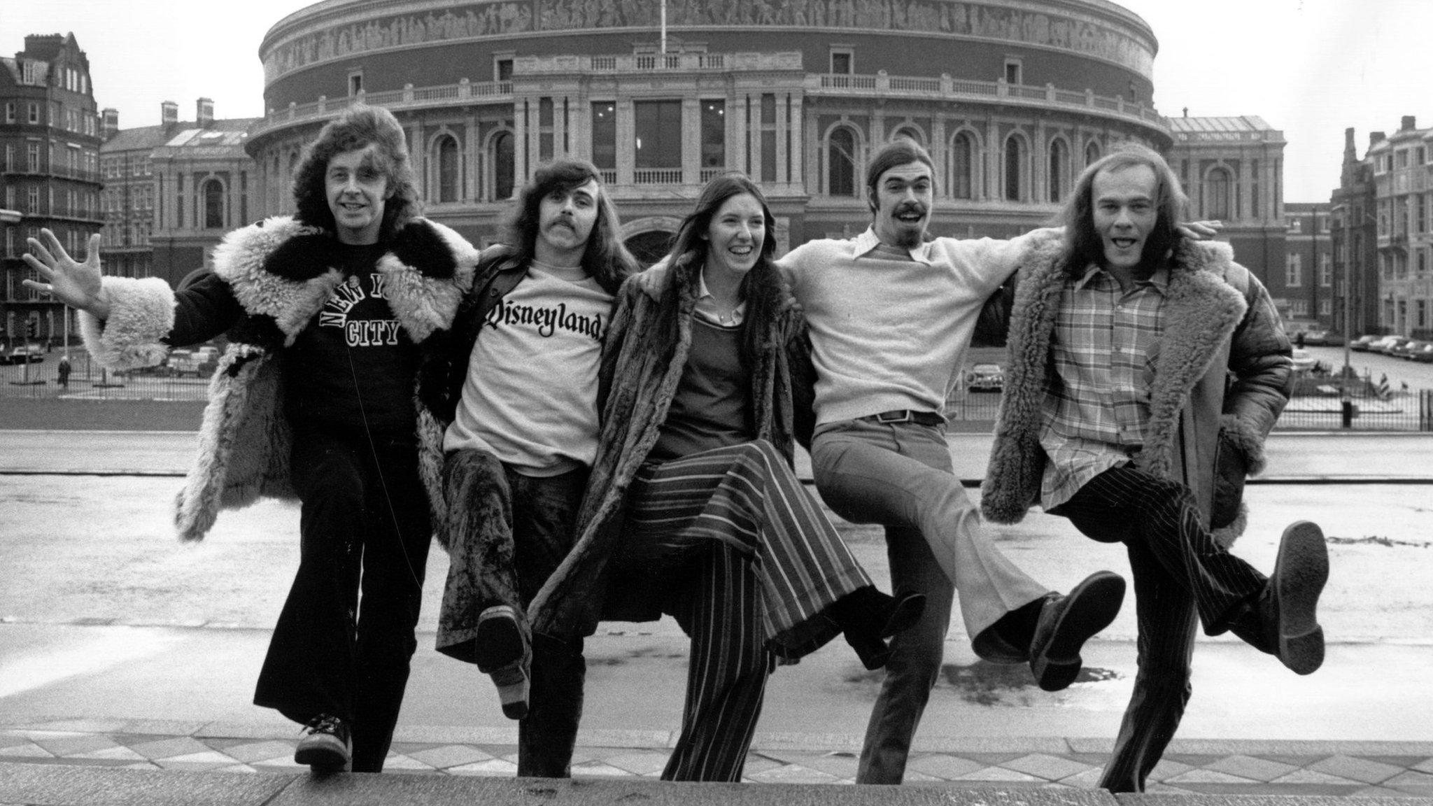 Steeleye Span outside the Royal Albert Hall