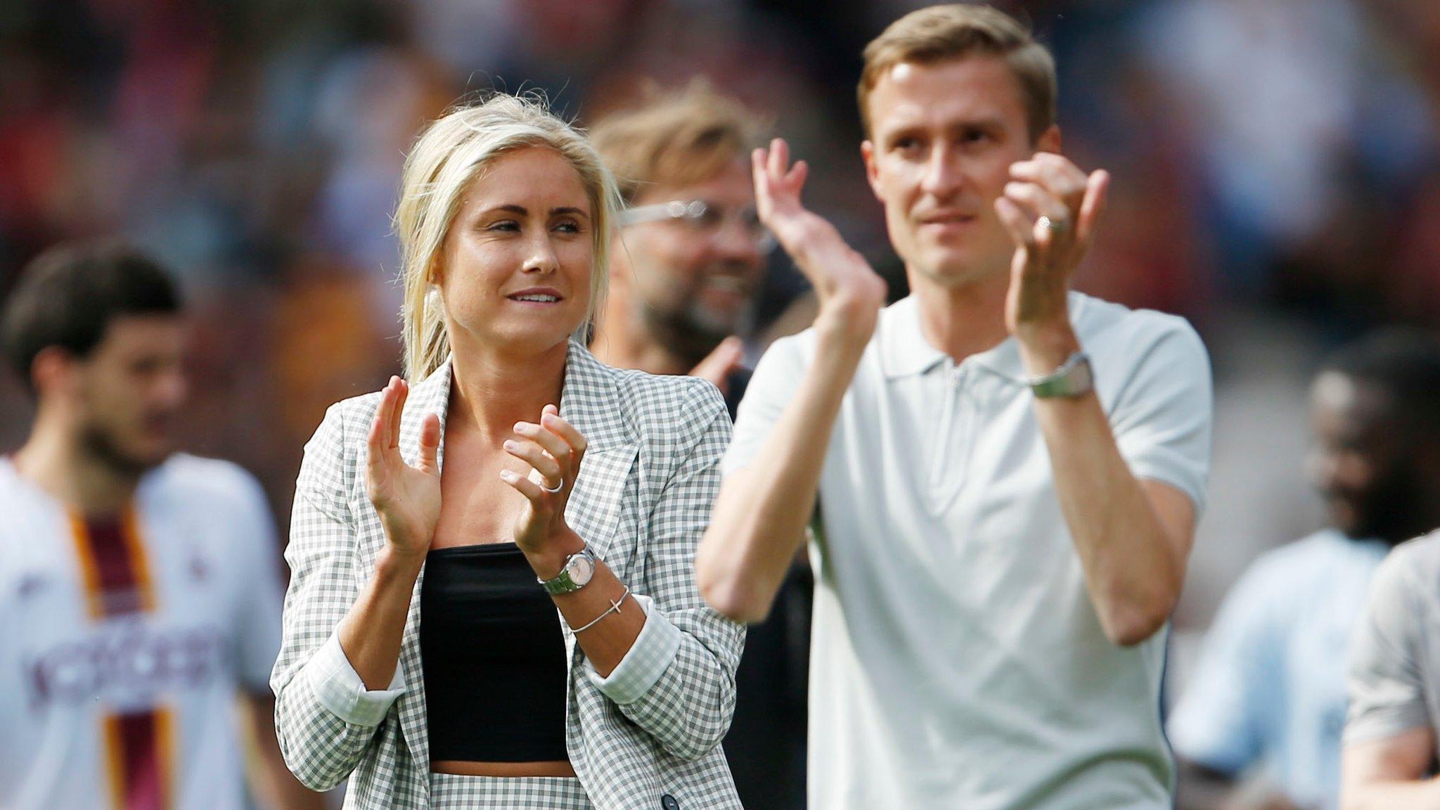 Steph Houghton with Stephen Darby