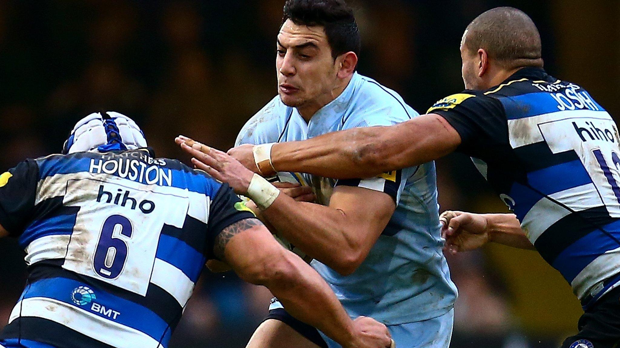 Worcester's Bryce Heem is tackled