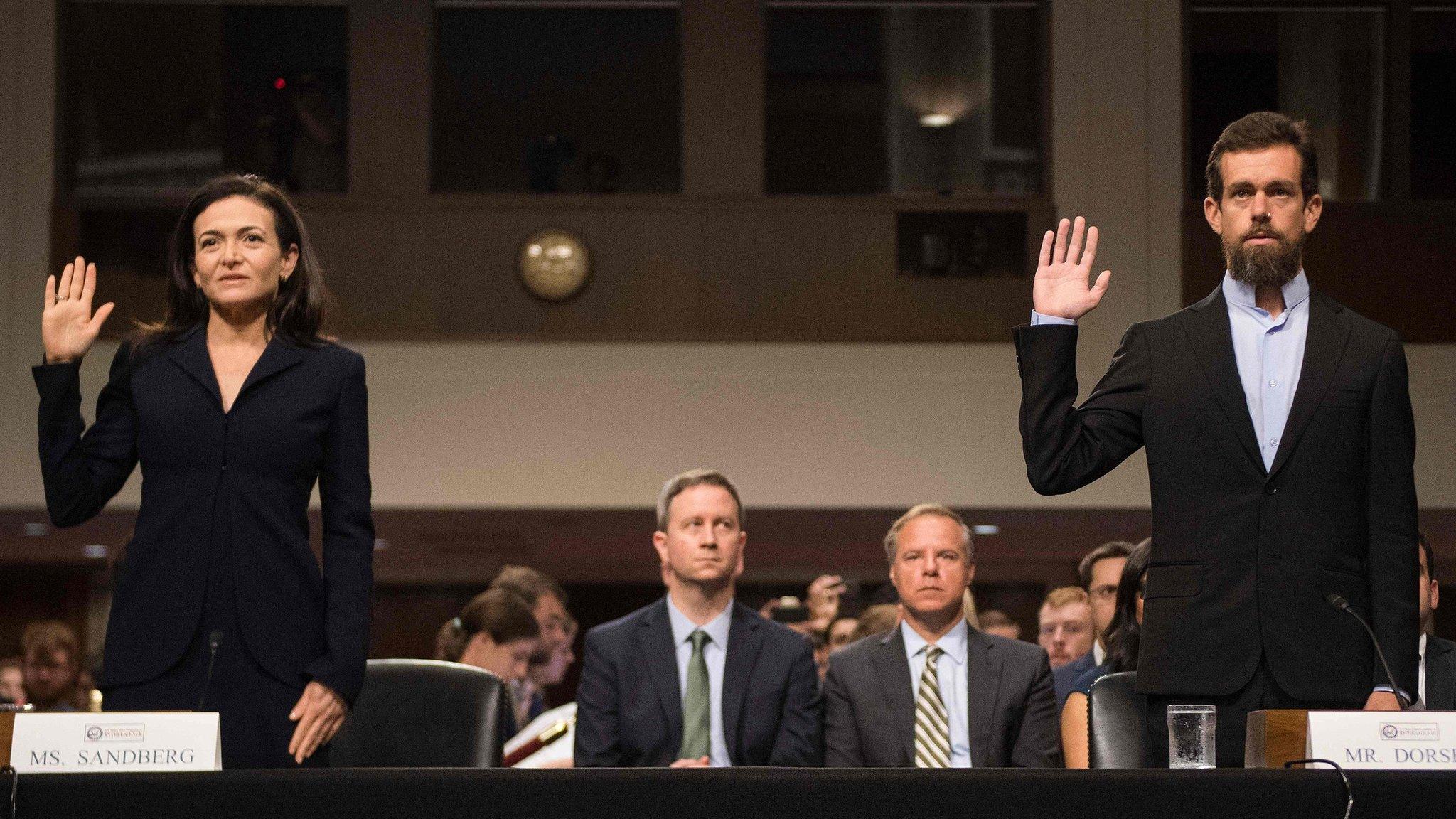 Sheryl Sandberg and Jack Dorsey