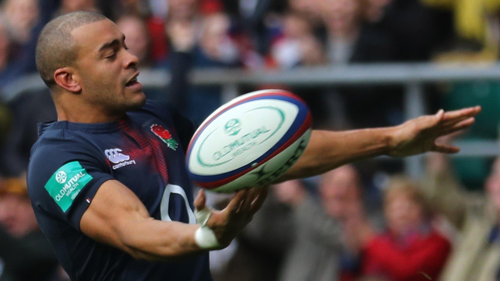 Jonathan Joseph scored England's first try in the win over Fiji