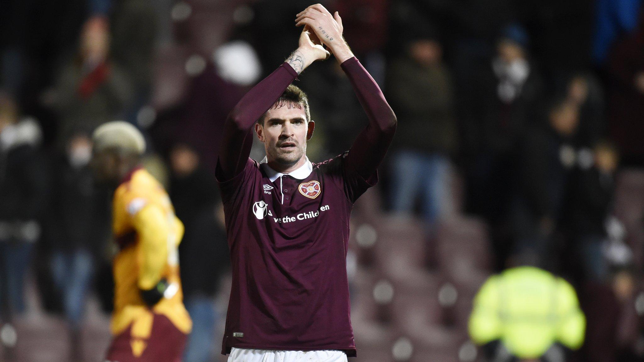 Hearts striker Kyle Lafferty