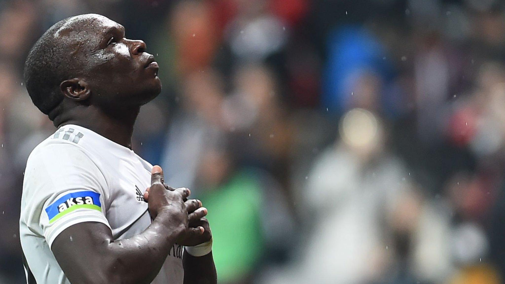 Vincent Aboubakar celebrating a goal for Besiktas