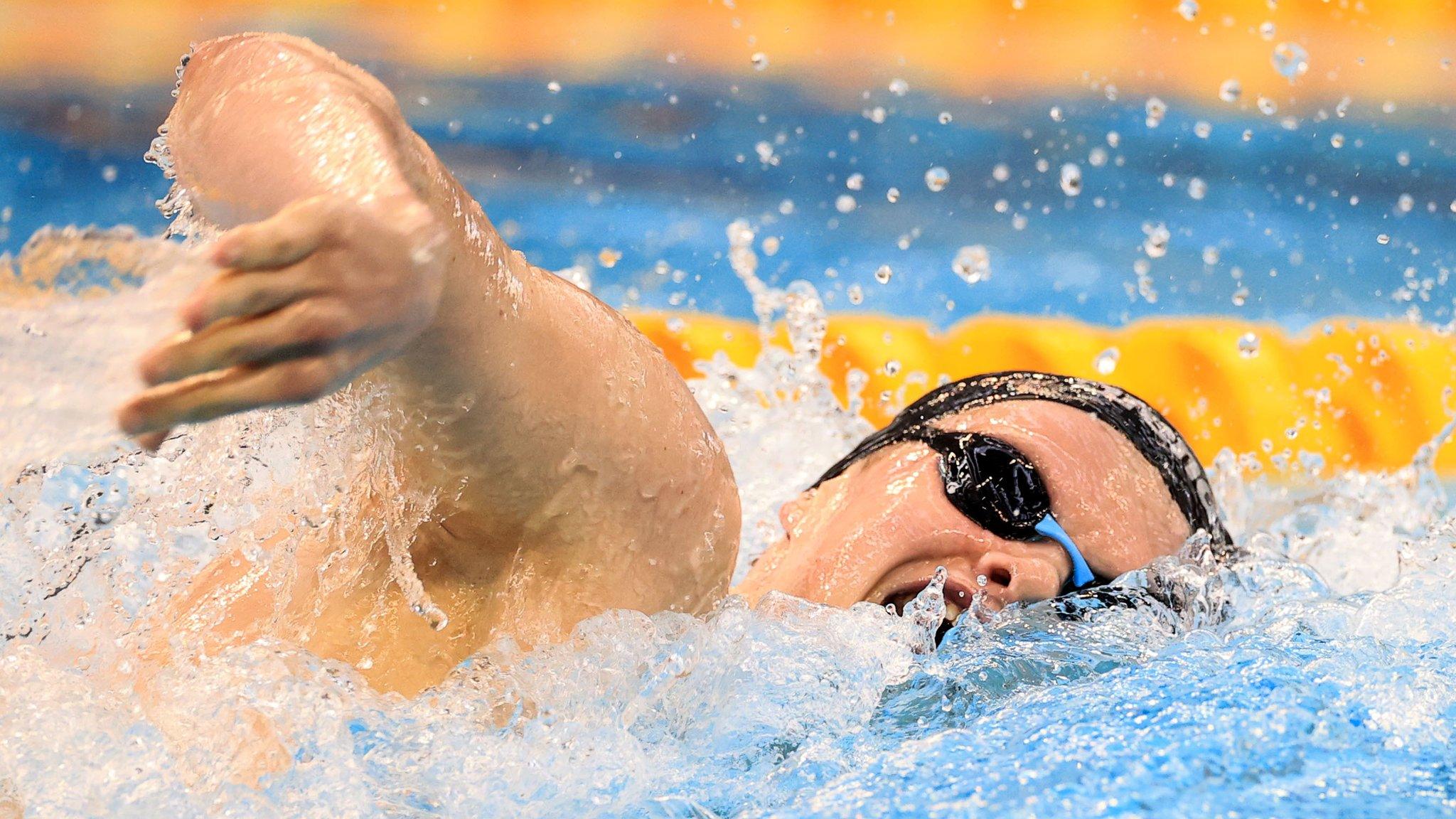 Jack Cassin swimming