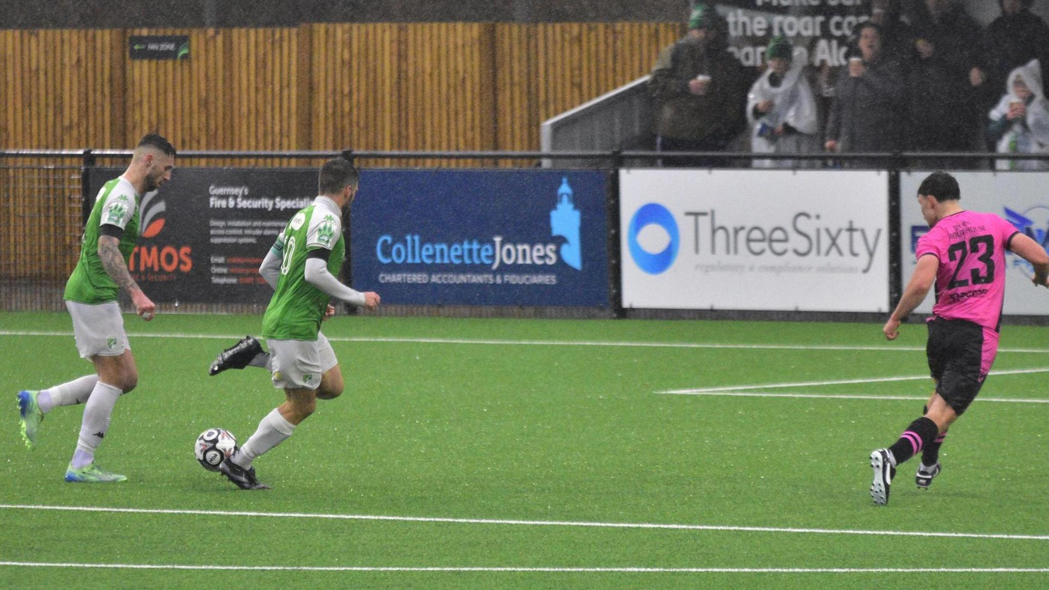 Sam Murray scores for Guernsey FC
