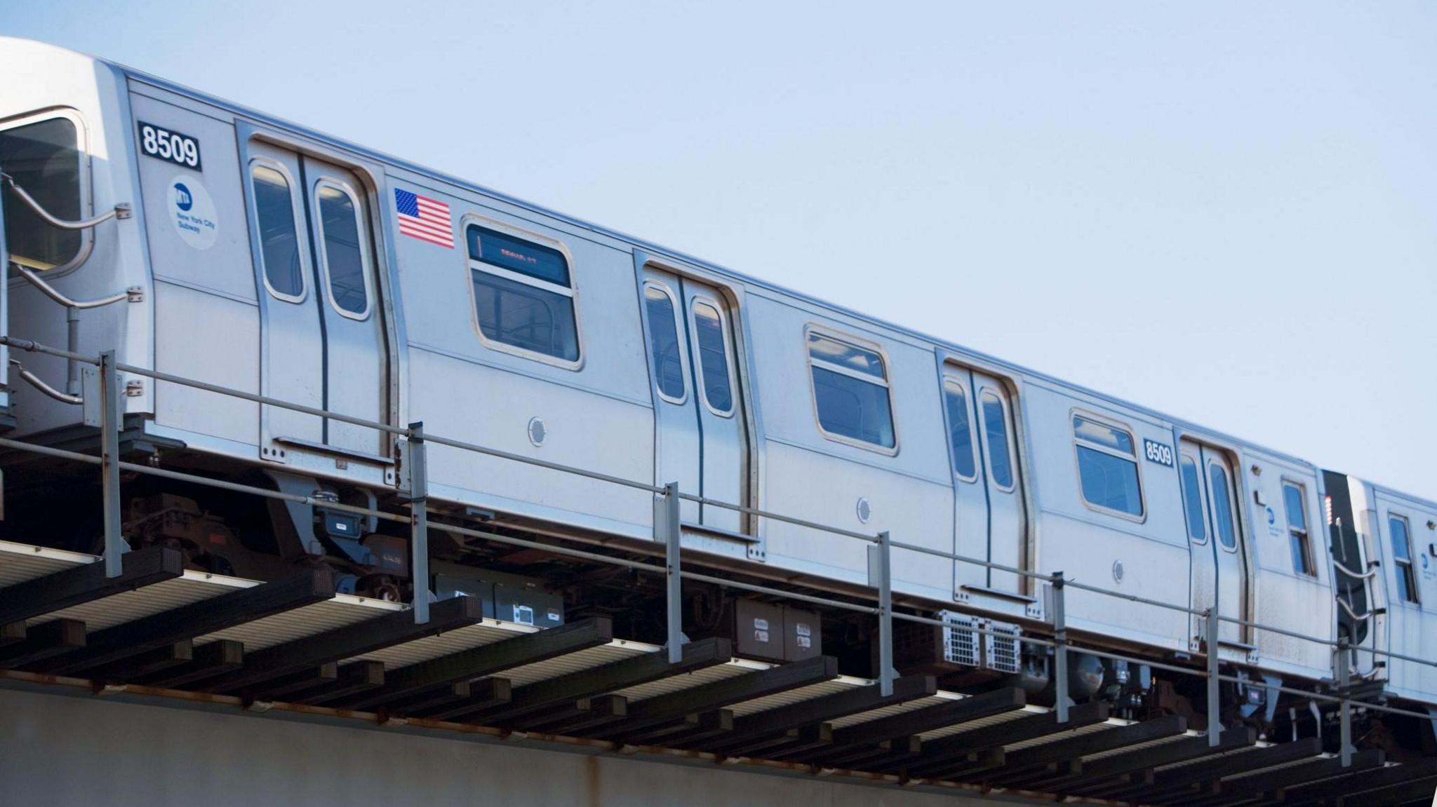 File image of a New York subway train