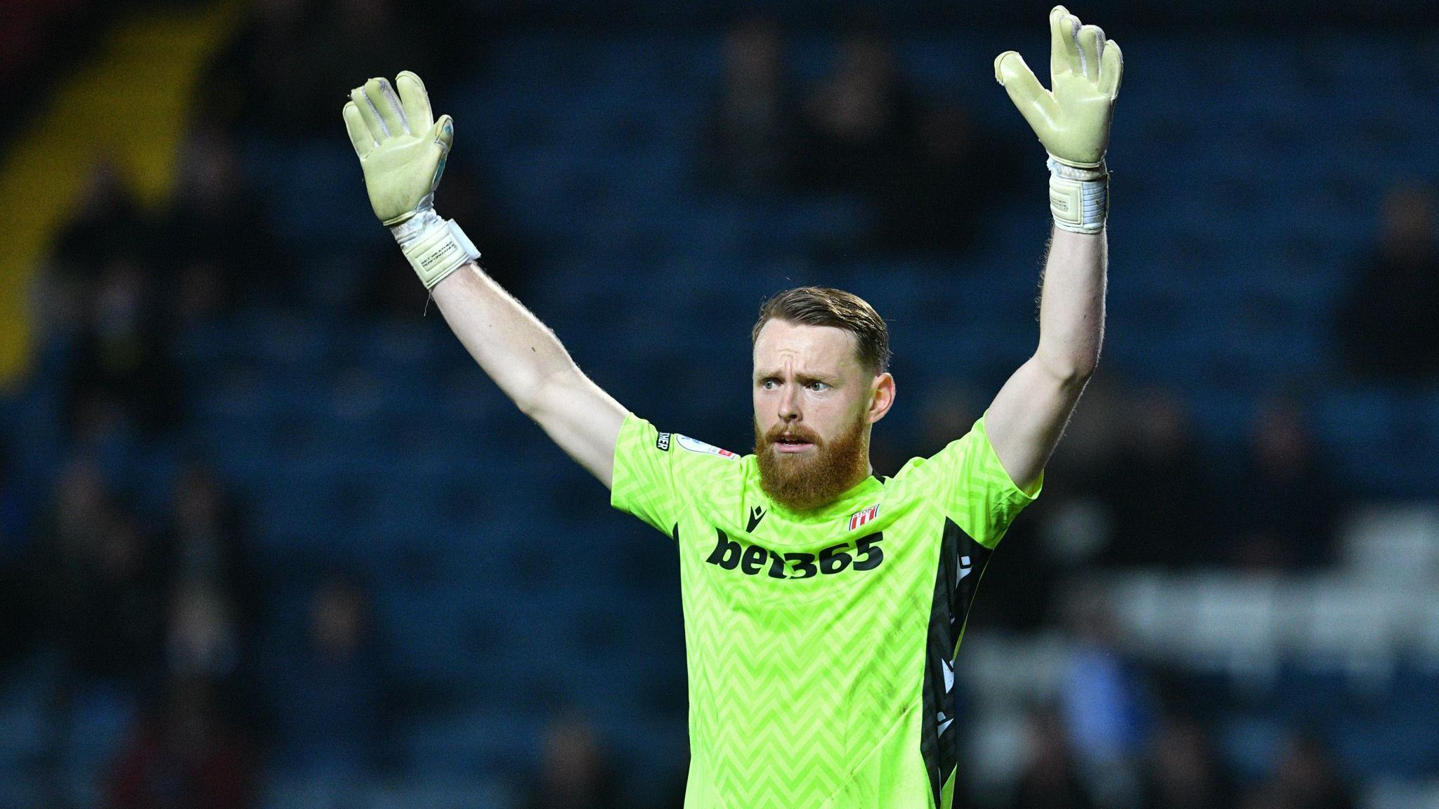 Stoke City goalkeeper Viktor Johansson