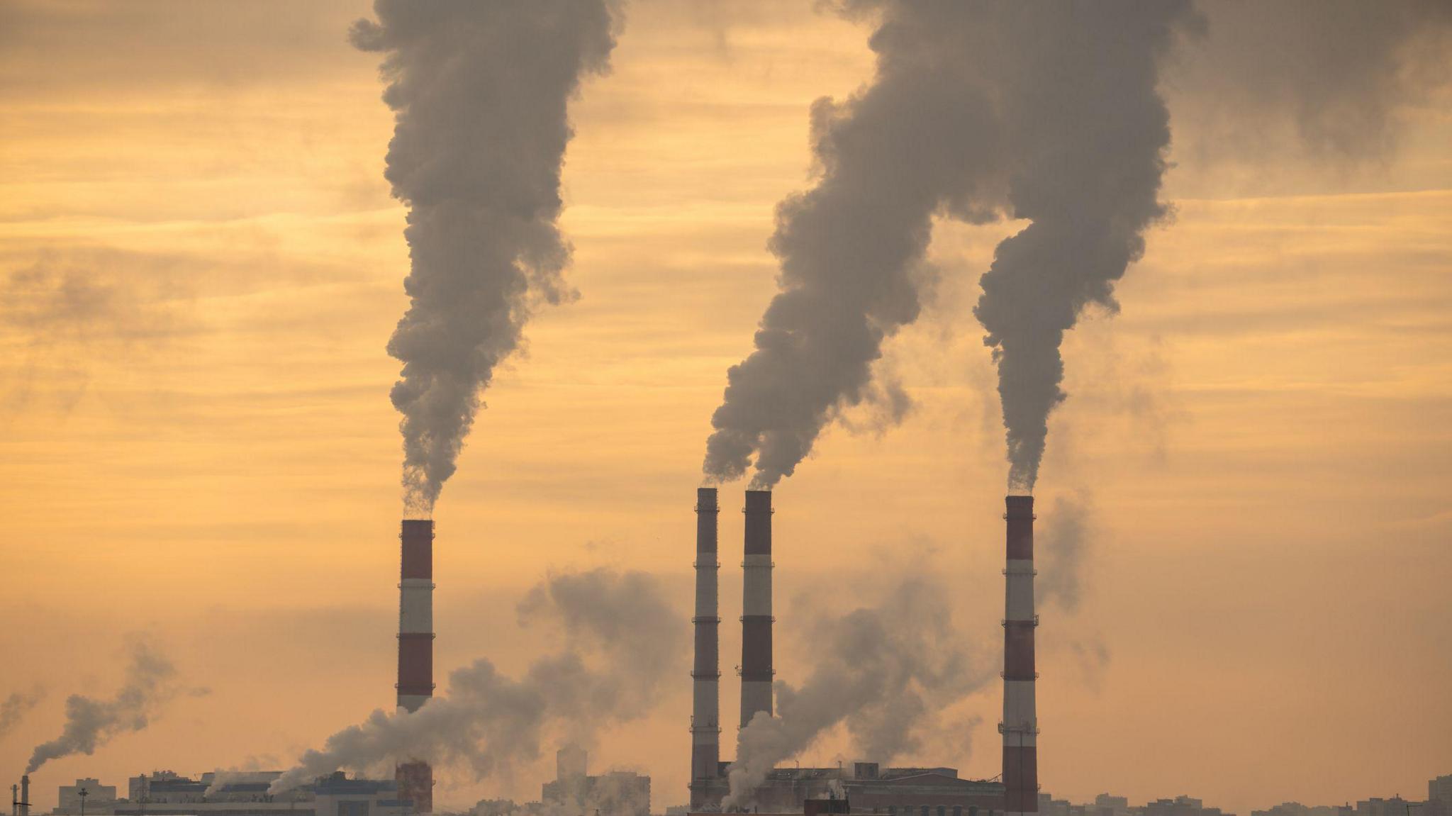 Emissions from coal-fired power station.