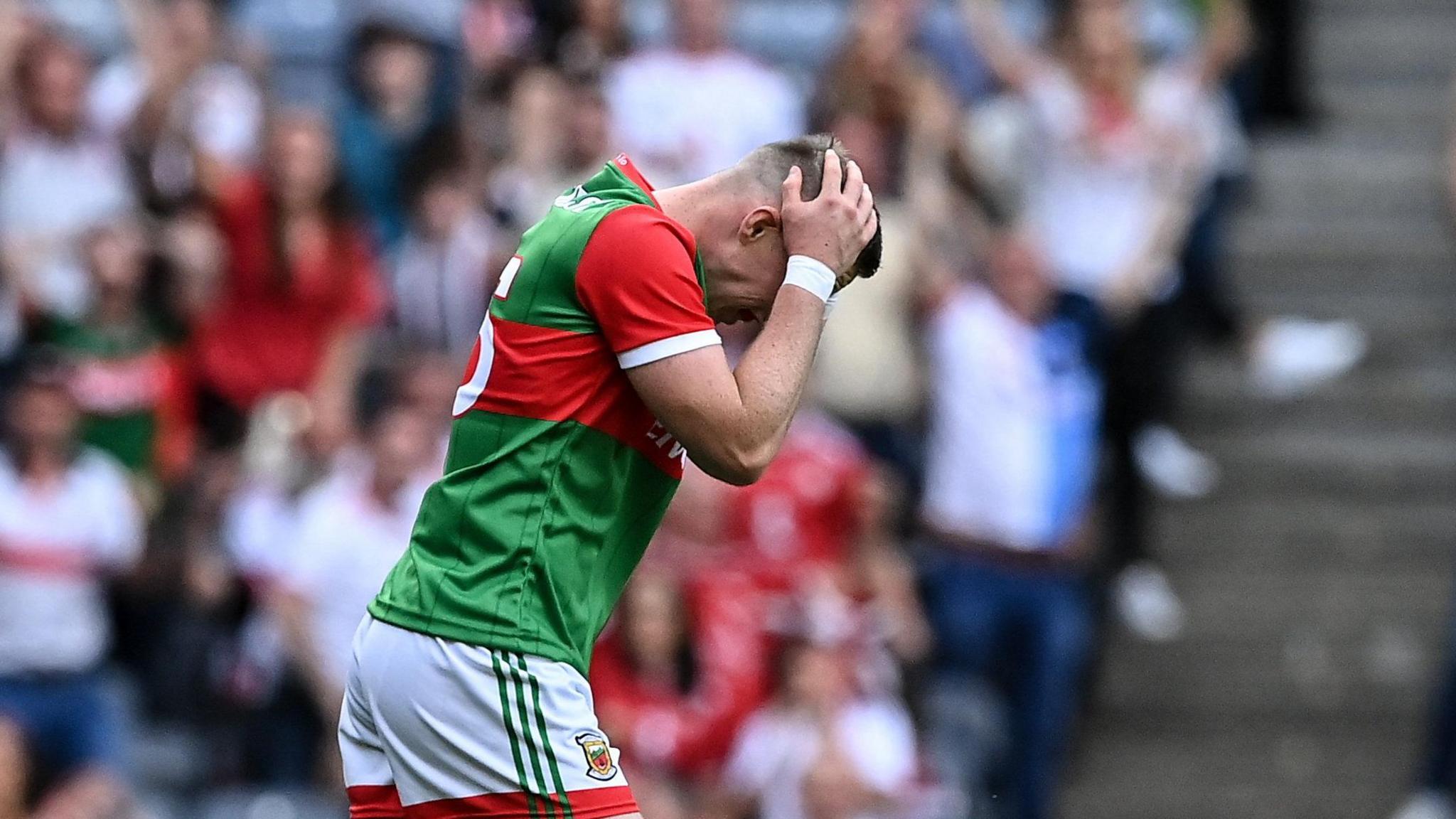 Ryan O'Donoghue reacts after missing a penalty in 2021