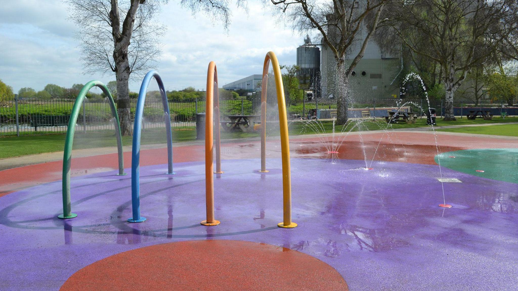 Splash Park at Wellingborough's Embankment