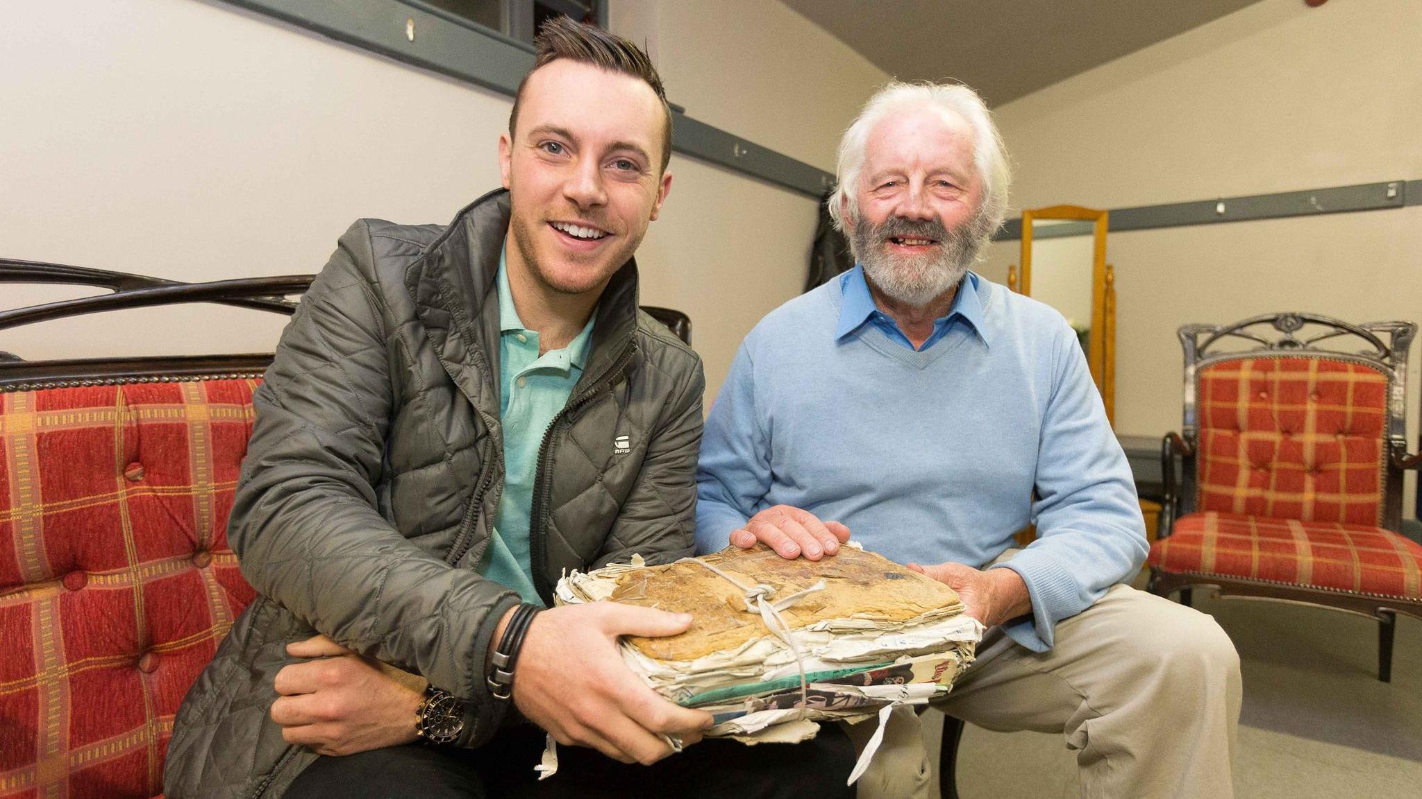 Nathan Carter pictured with Willie Daly