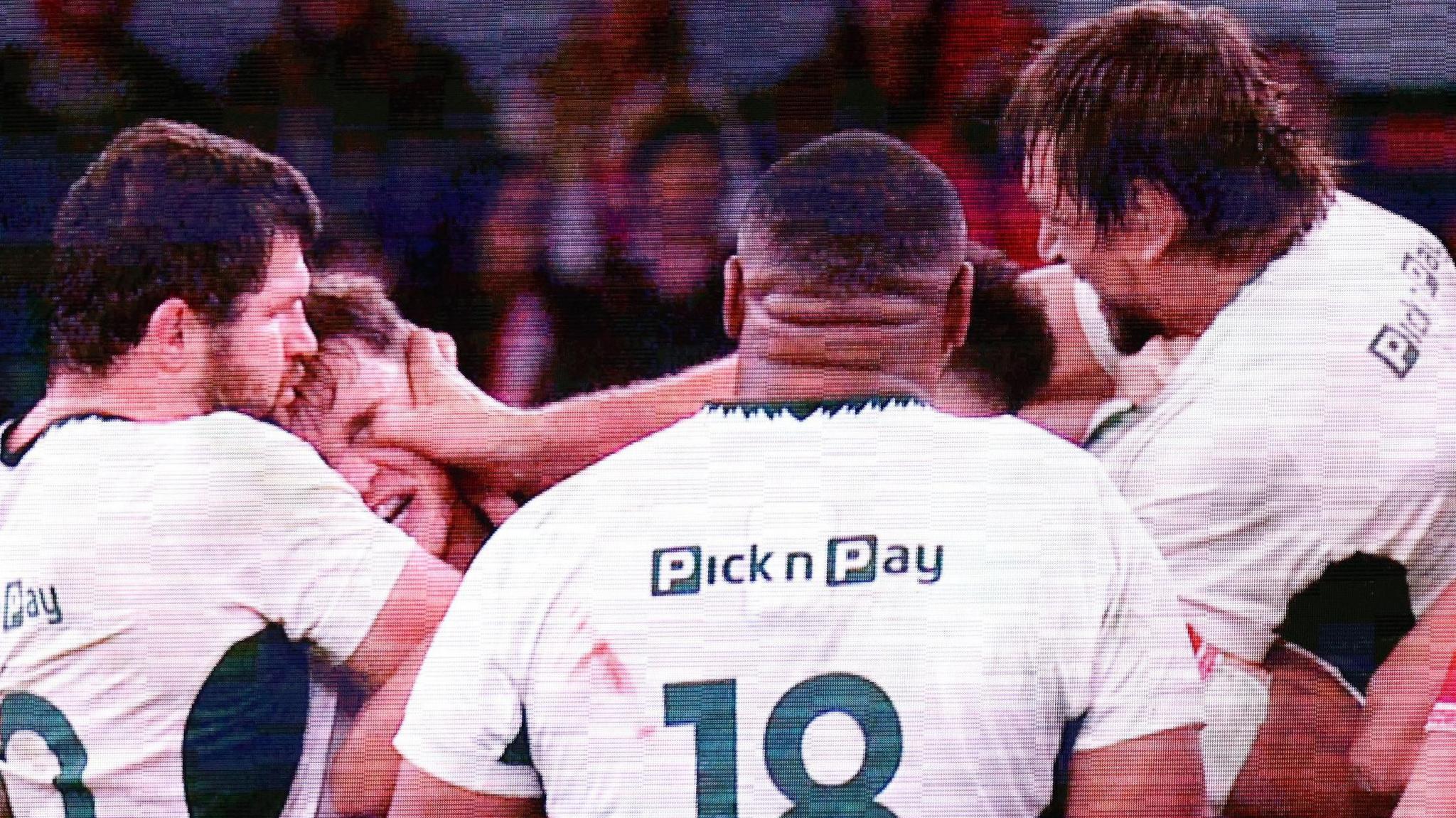 The incident in which Eben Etzebeth gouged Alex Mann's eye was shown on the big screen in Cardiff