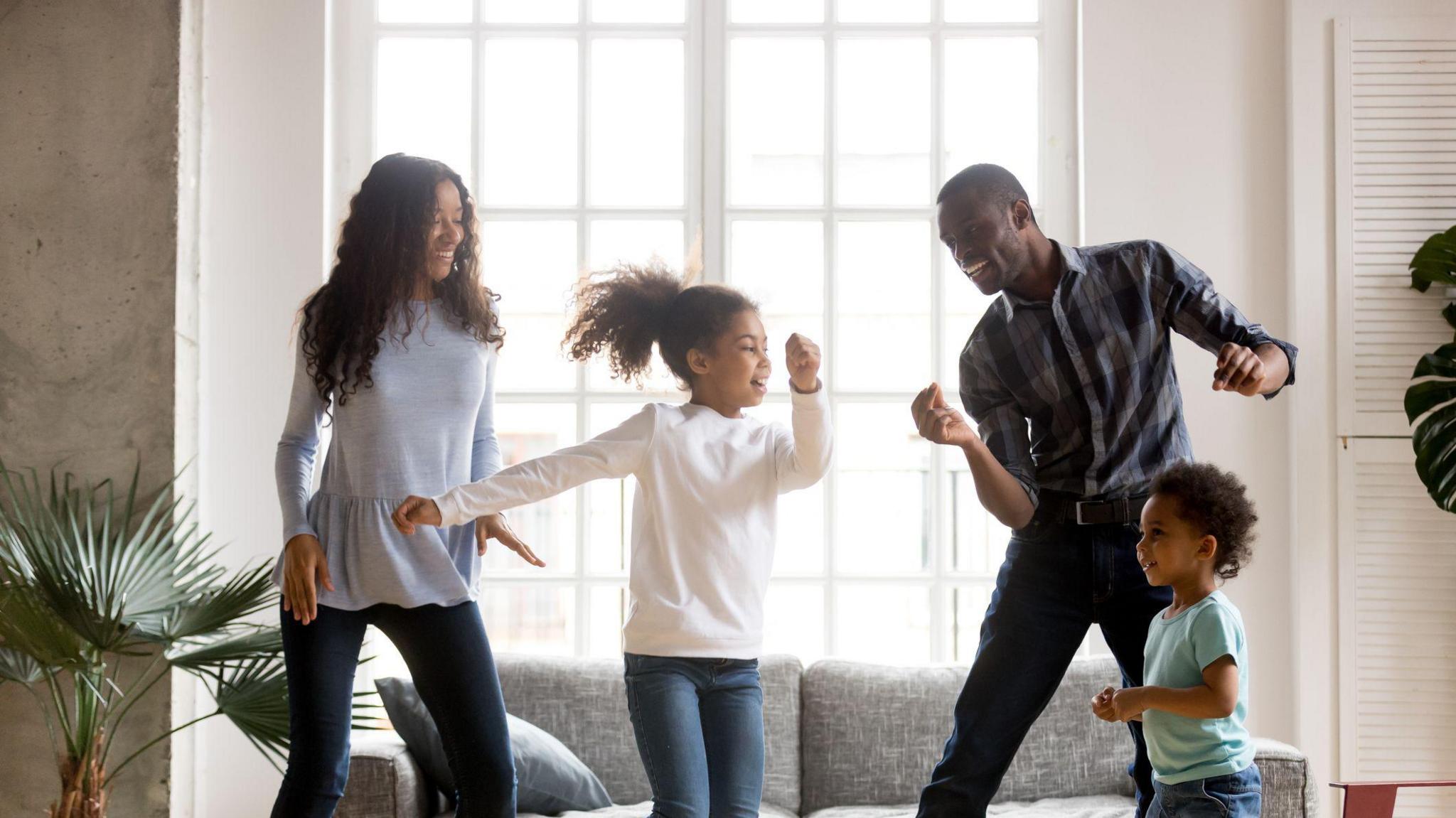 Family dancing